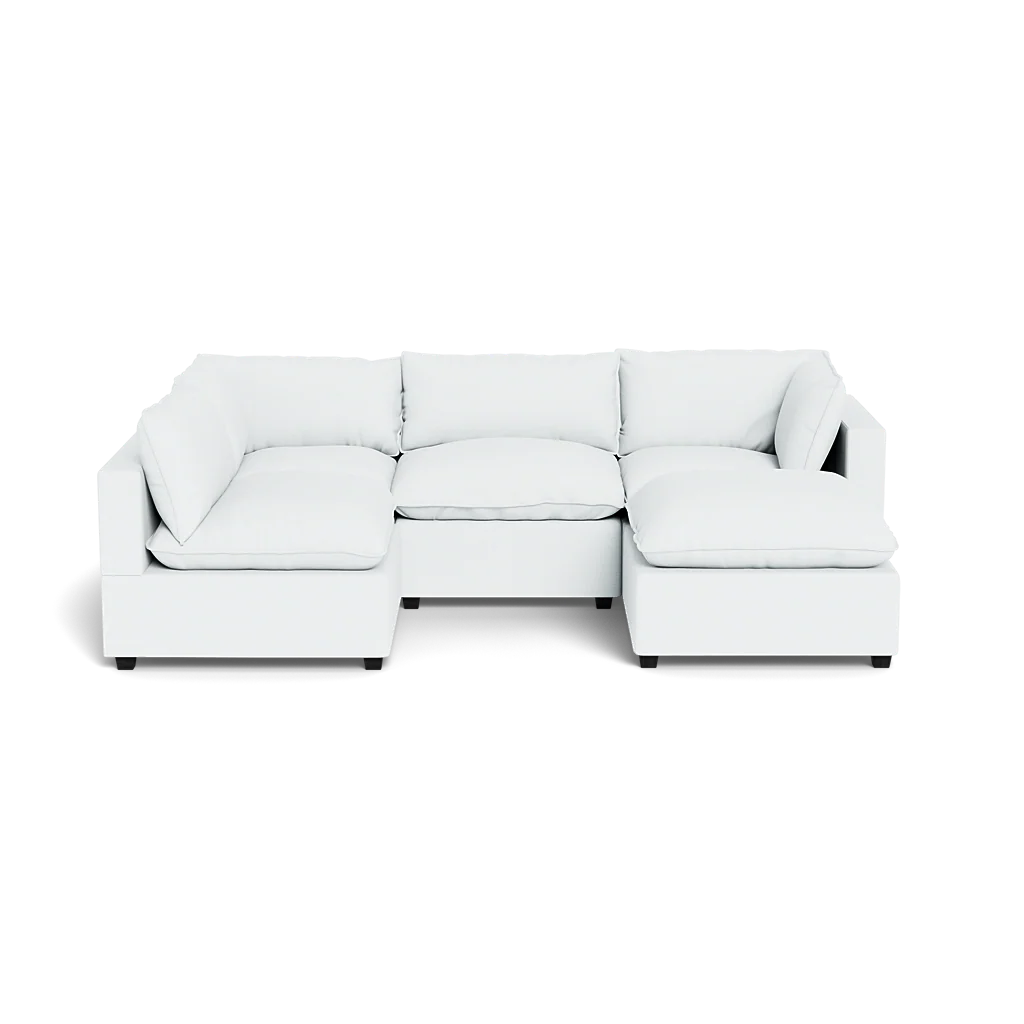 Mi Casa Furniture Pillow Cushion L-Shape + Ottoman