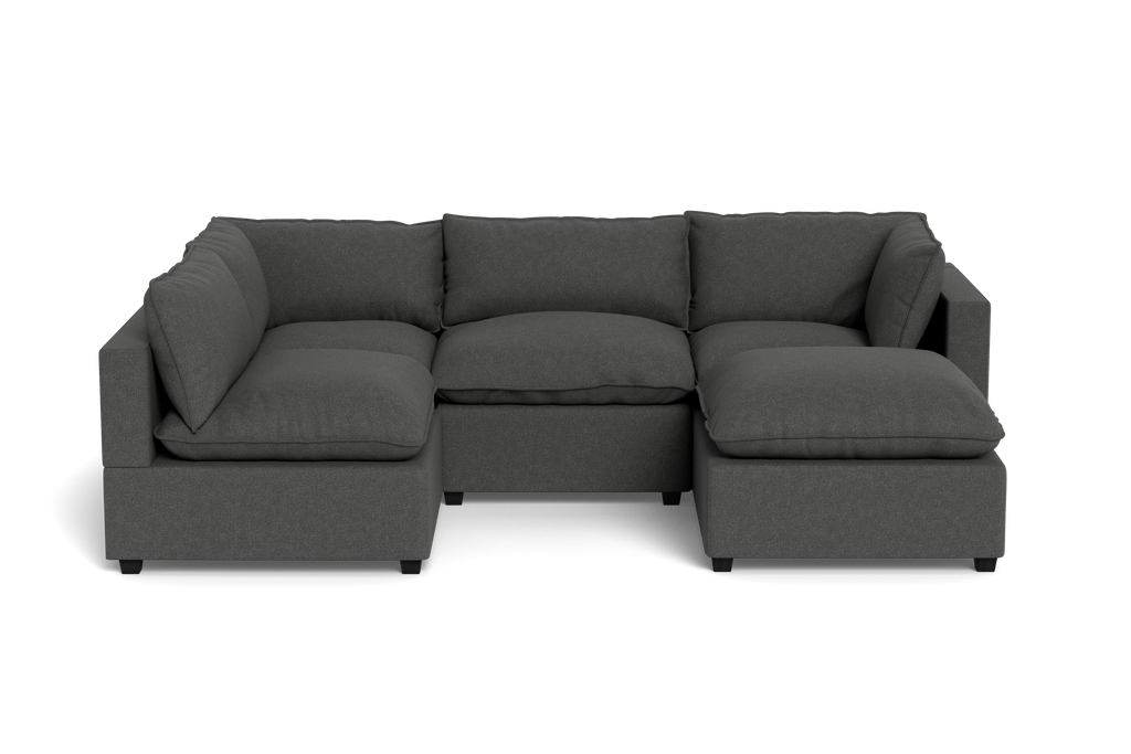 Mi Casa Furniture Pillow Cushion L-Shape + Ottoman