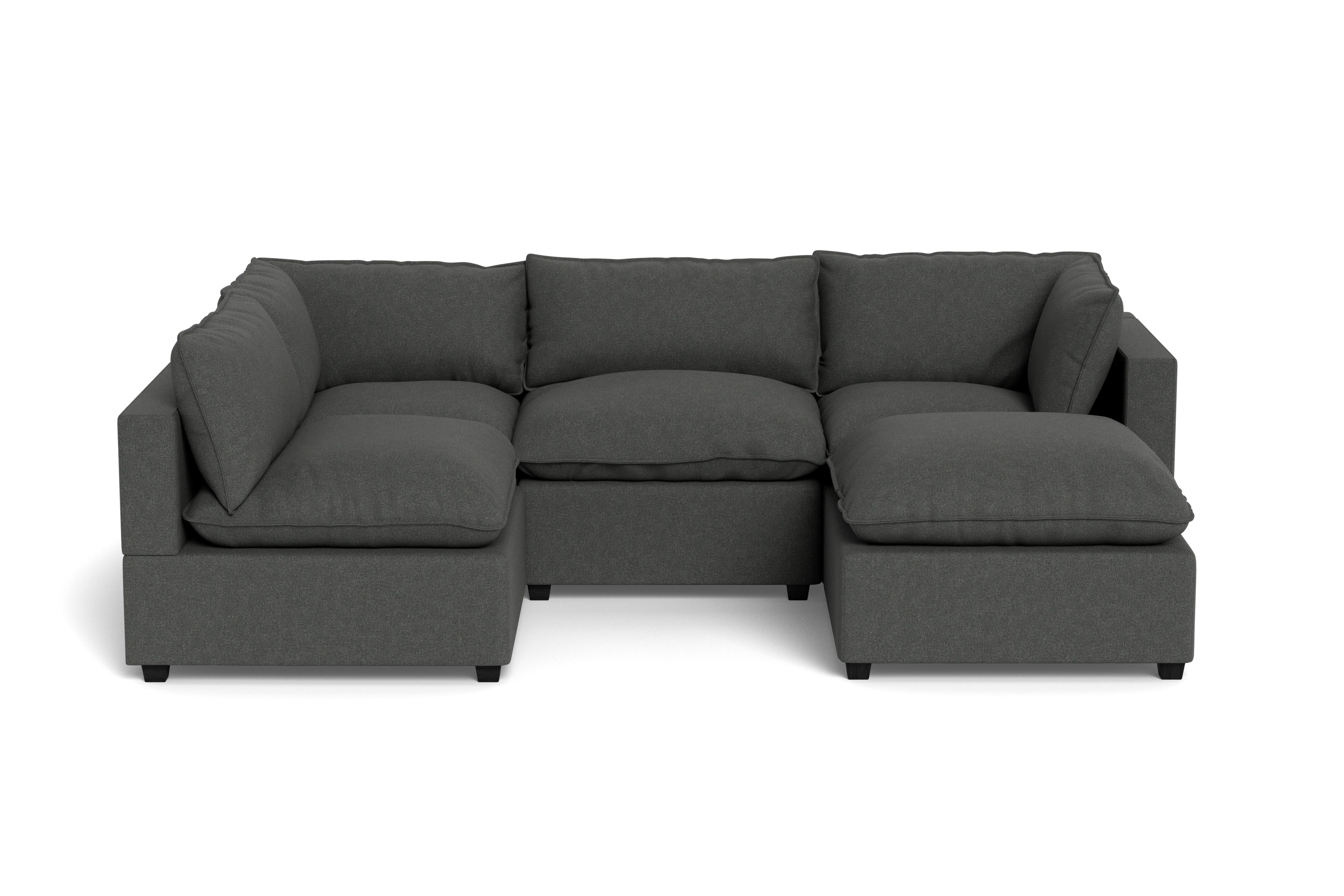 Mi Casa Furniture Pillow Cushion L-Shape + Ottoman