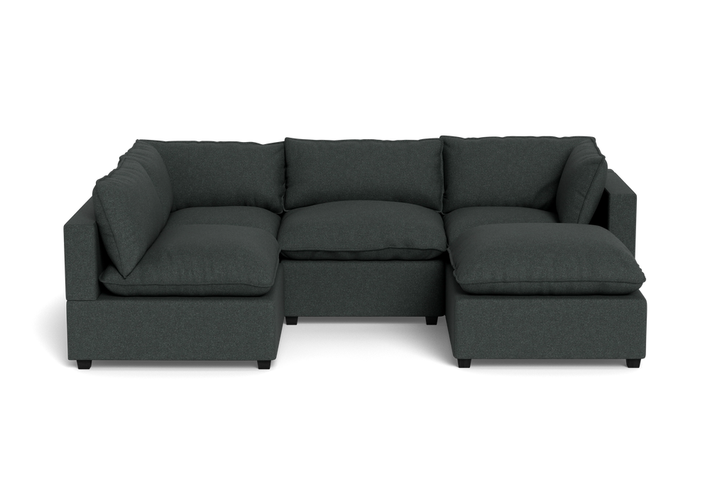 Mi Casa Furniture Pillow Cushion L-Shape + Ottoman