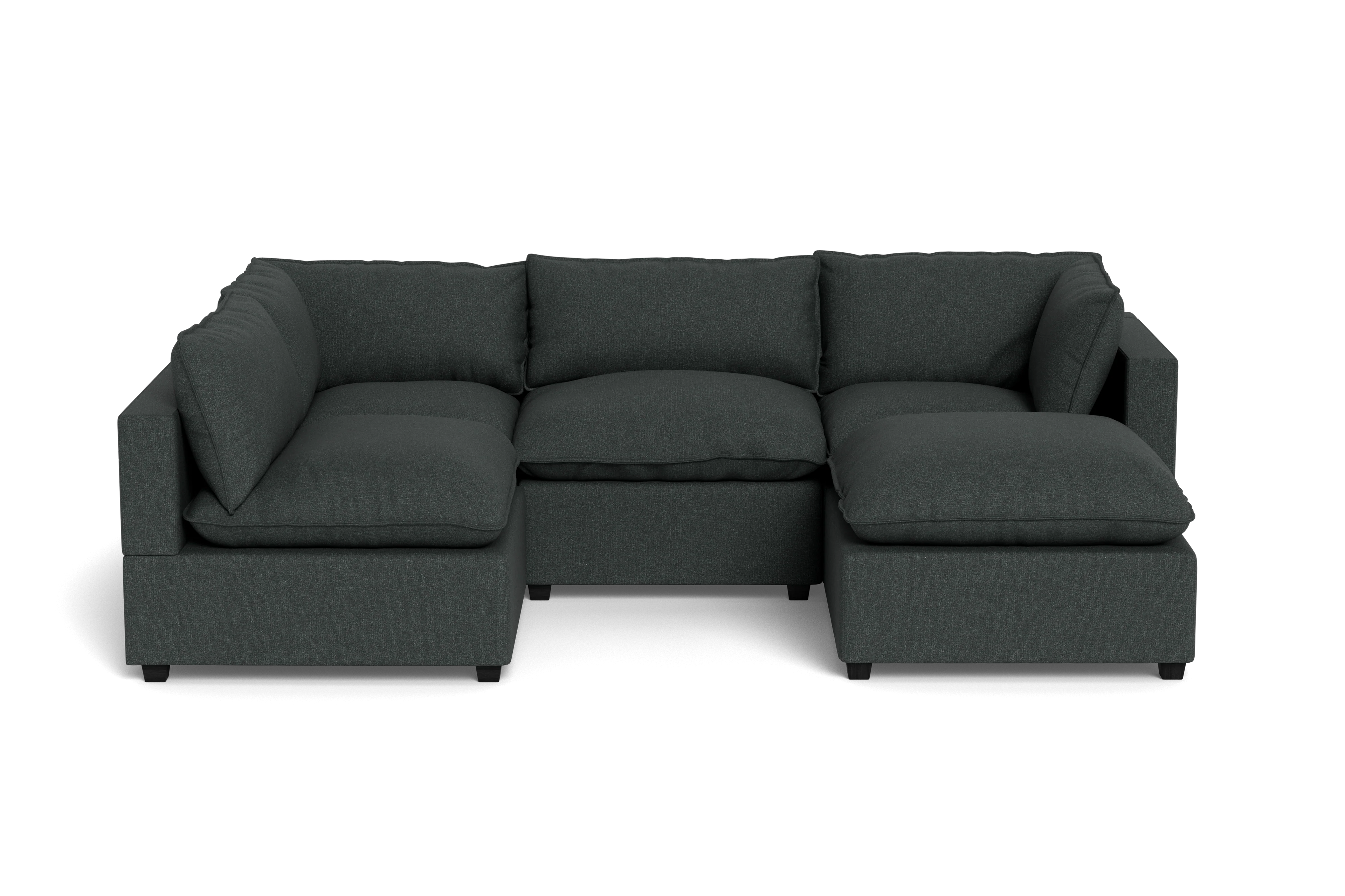 Mi Casa Furniture Pillow Cushion L-Shape + Ottoman