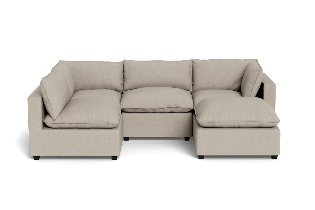 Mi Casa Furniture Pillow Cushion L-Shape + Ottoman