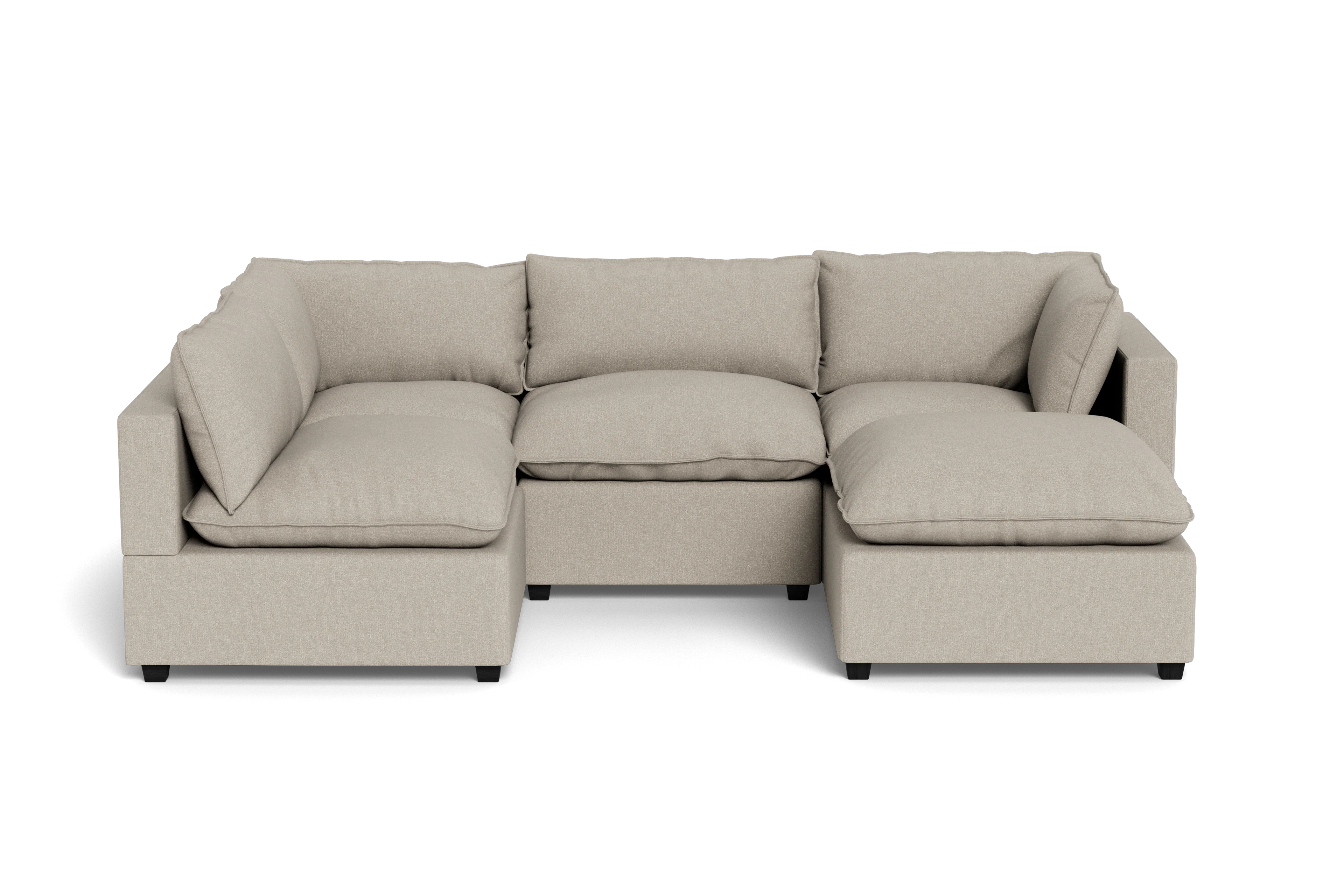 Mi Casa Furniture Pillow Cushion L-Shape + Ottoman