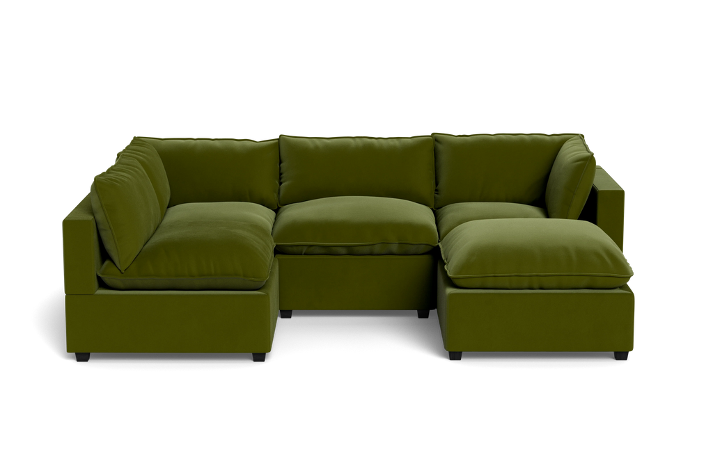 Mi Casa Furniture Pillow Cushion L-Shape + Ottoman