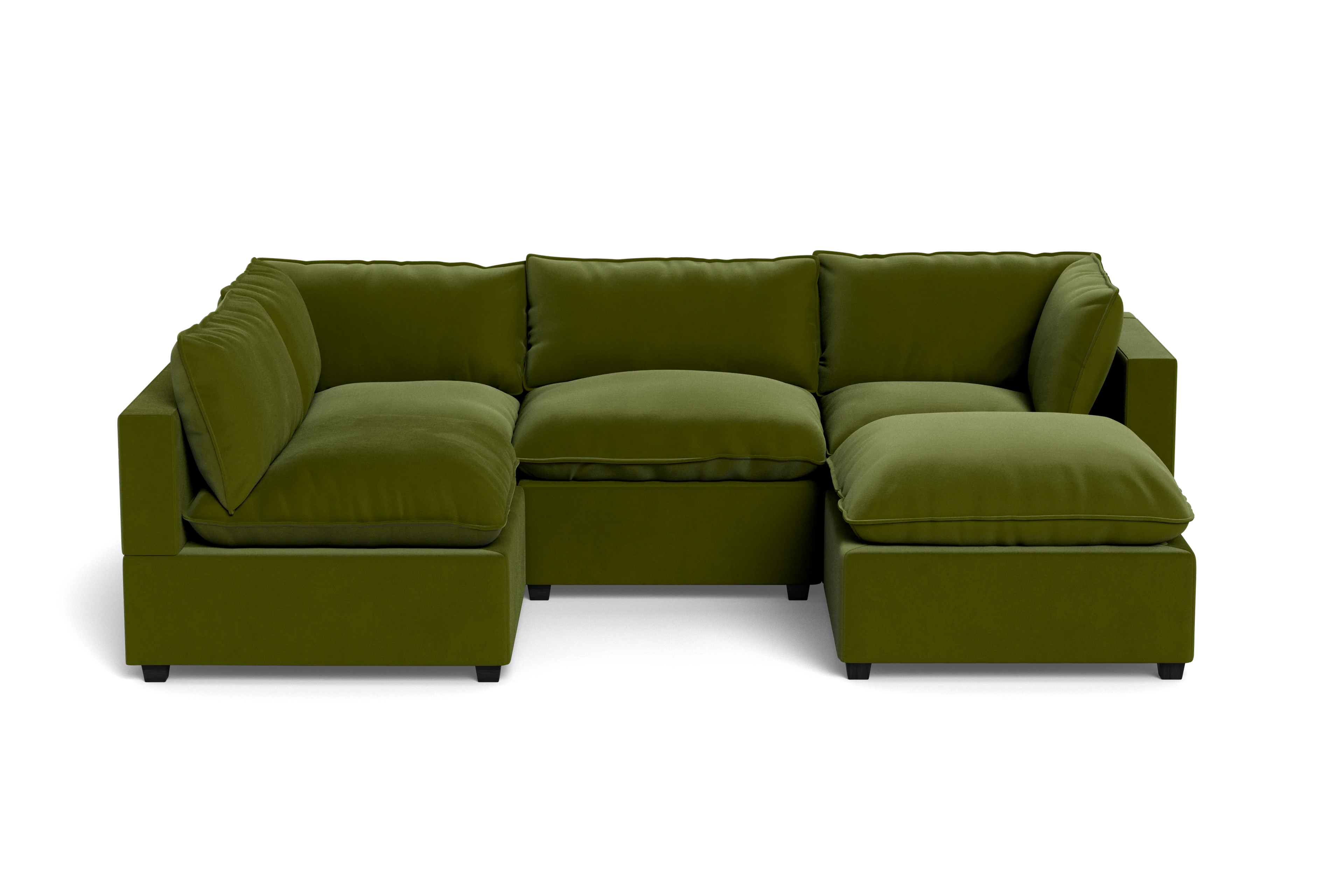 Mi Casa Furniture Pillow Cushion L-Shape + Ottoman