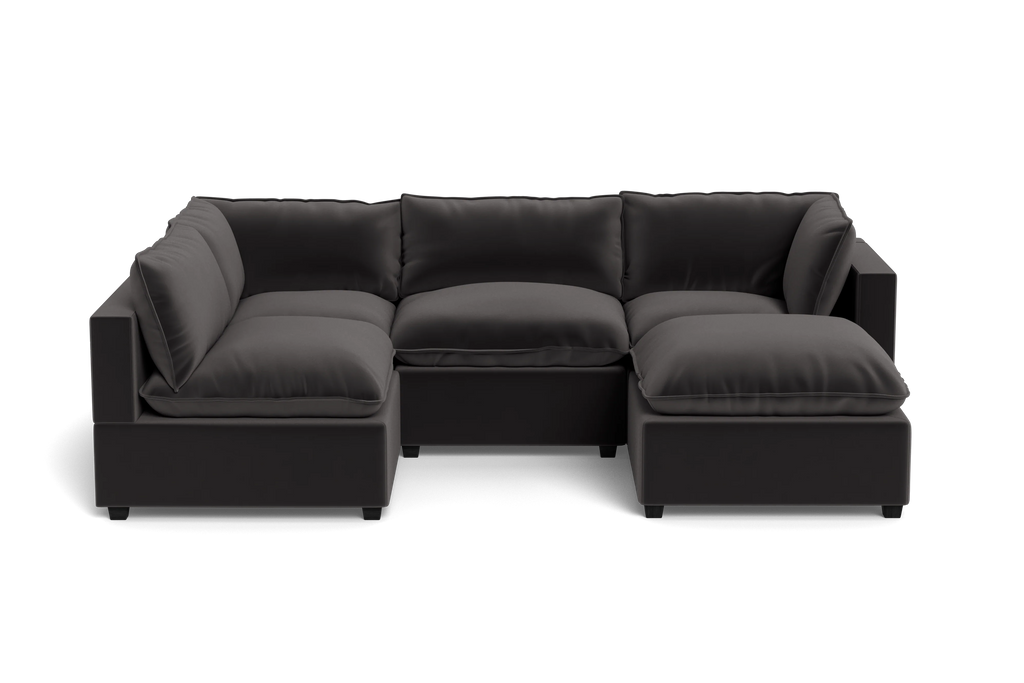 Mi Casa Furniture Pillow Cushion L-Shape + Ottoman