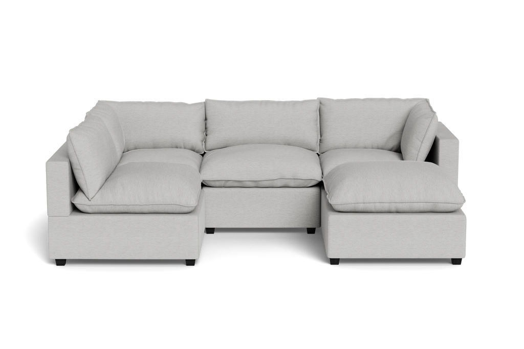 Mi Casa Furniture Pillow Cushion L-Shape + Ottoman