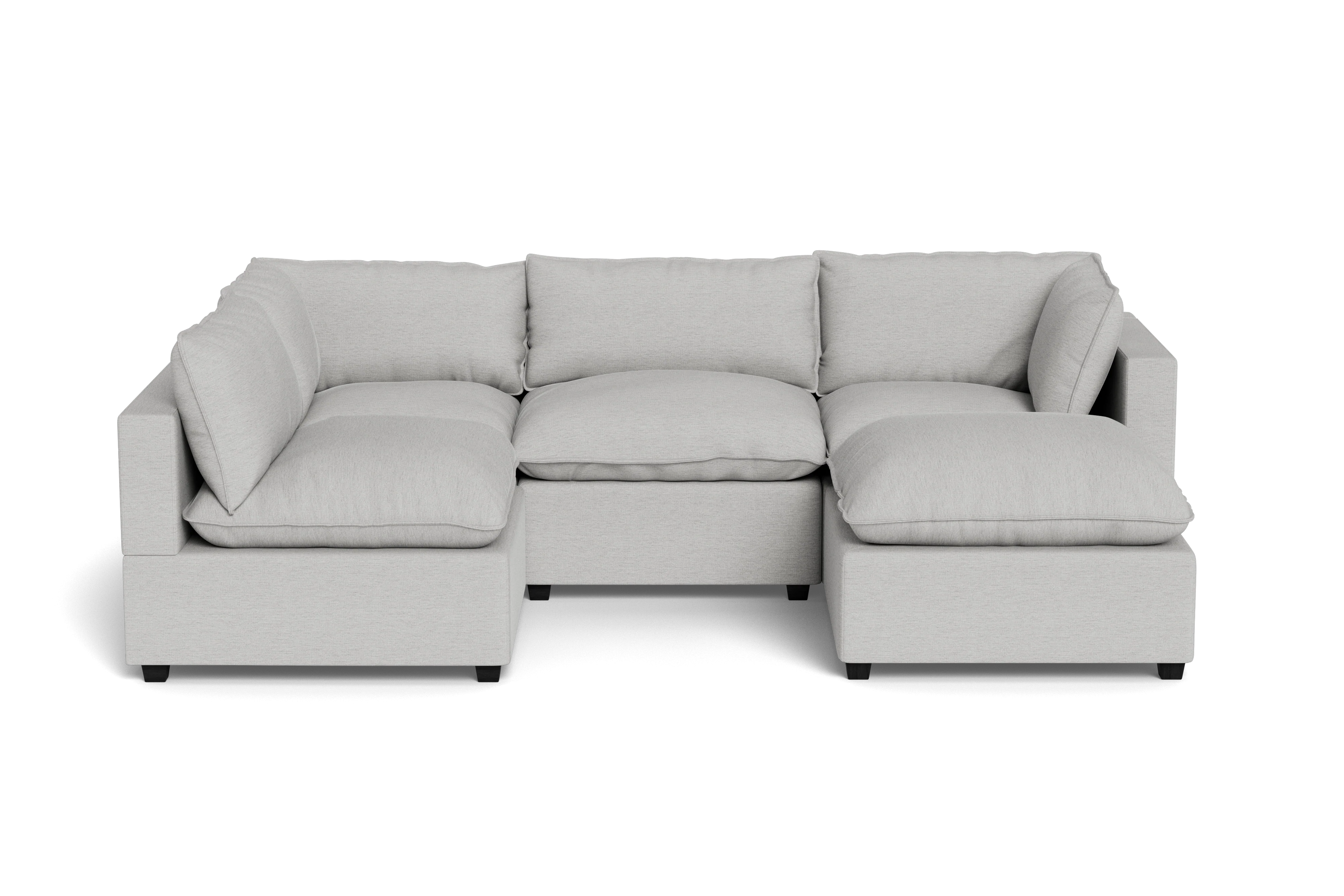 Mi Casa Furniture Pillow Cushion L-Shape + Ottoman