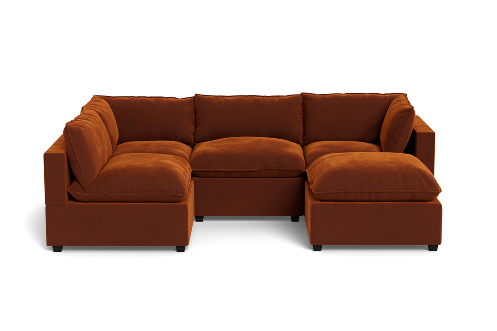 Mi Casa Furniture Pillow Cushion L-Shape + Ottoman