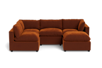 Mi Casa Furniture Pillow Cushion L-Shape + Ottoman