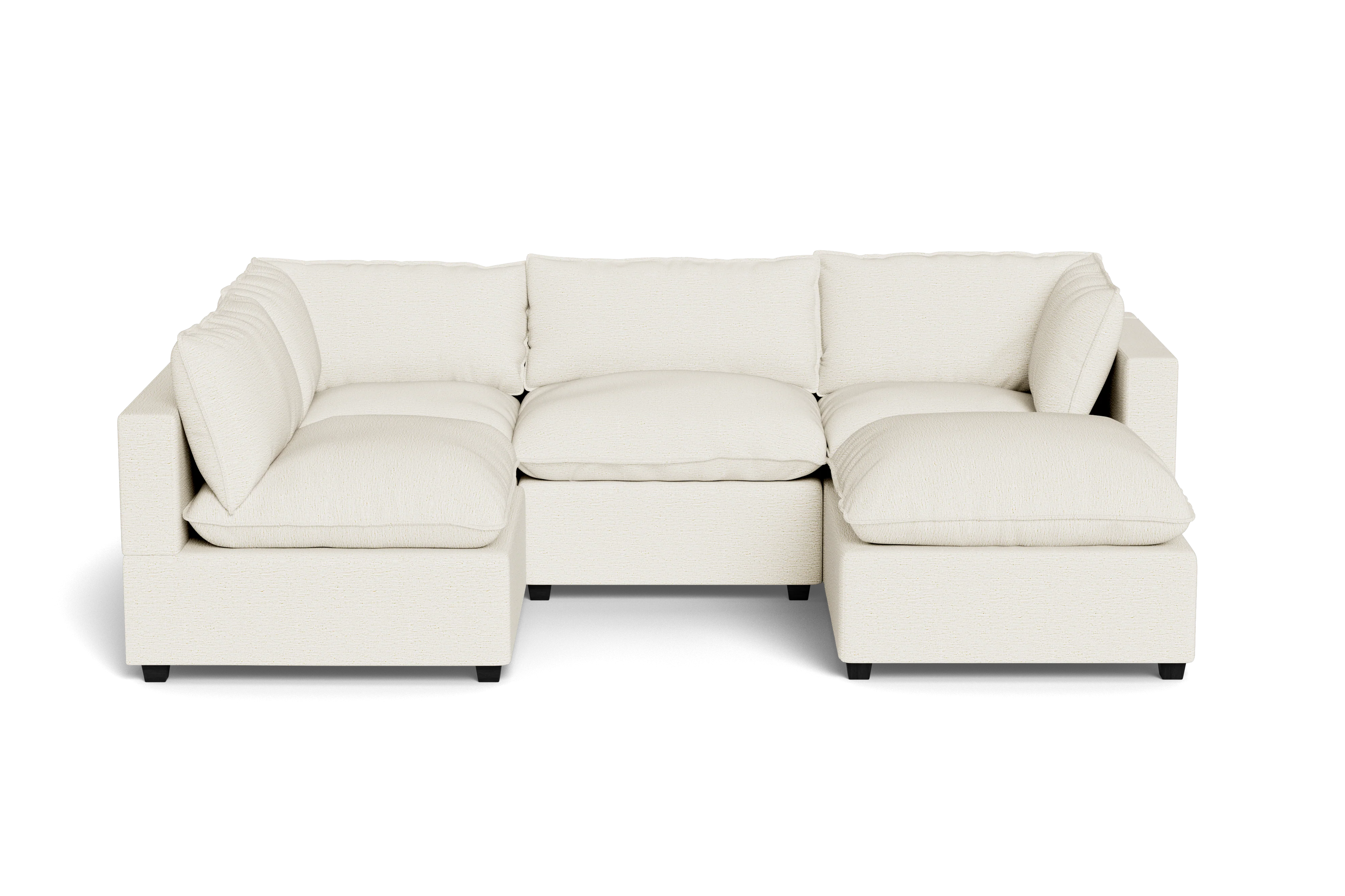 Mi Casa Furniture Pillow Cushion L-Shape + Ottoman