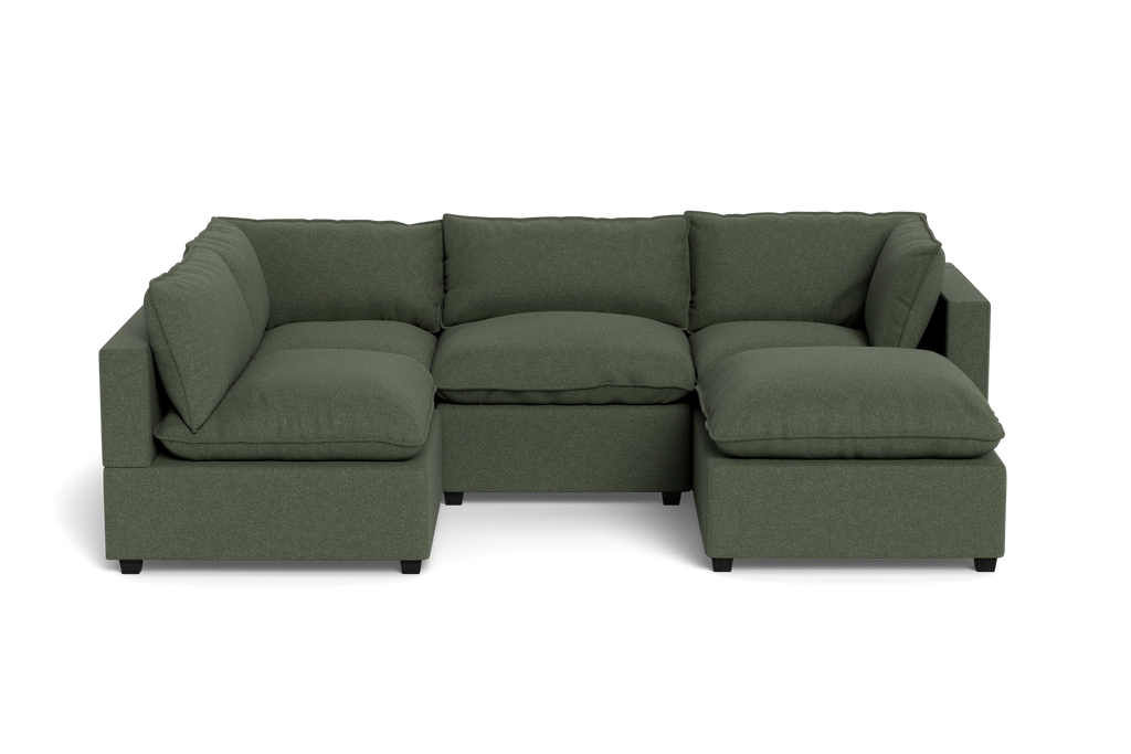 Mi Casa Furniture Pillow Cushion L-Shape + Ottoman