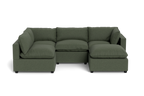Mi Casa Furniture Pillow Cushion L-Shape + Ottoman