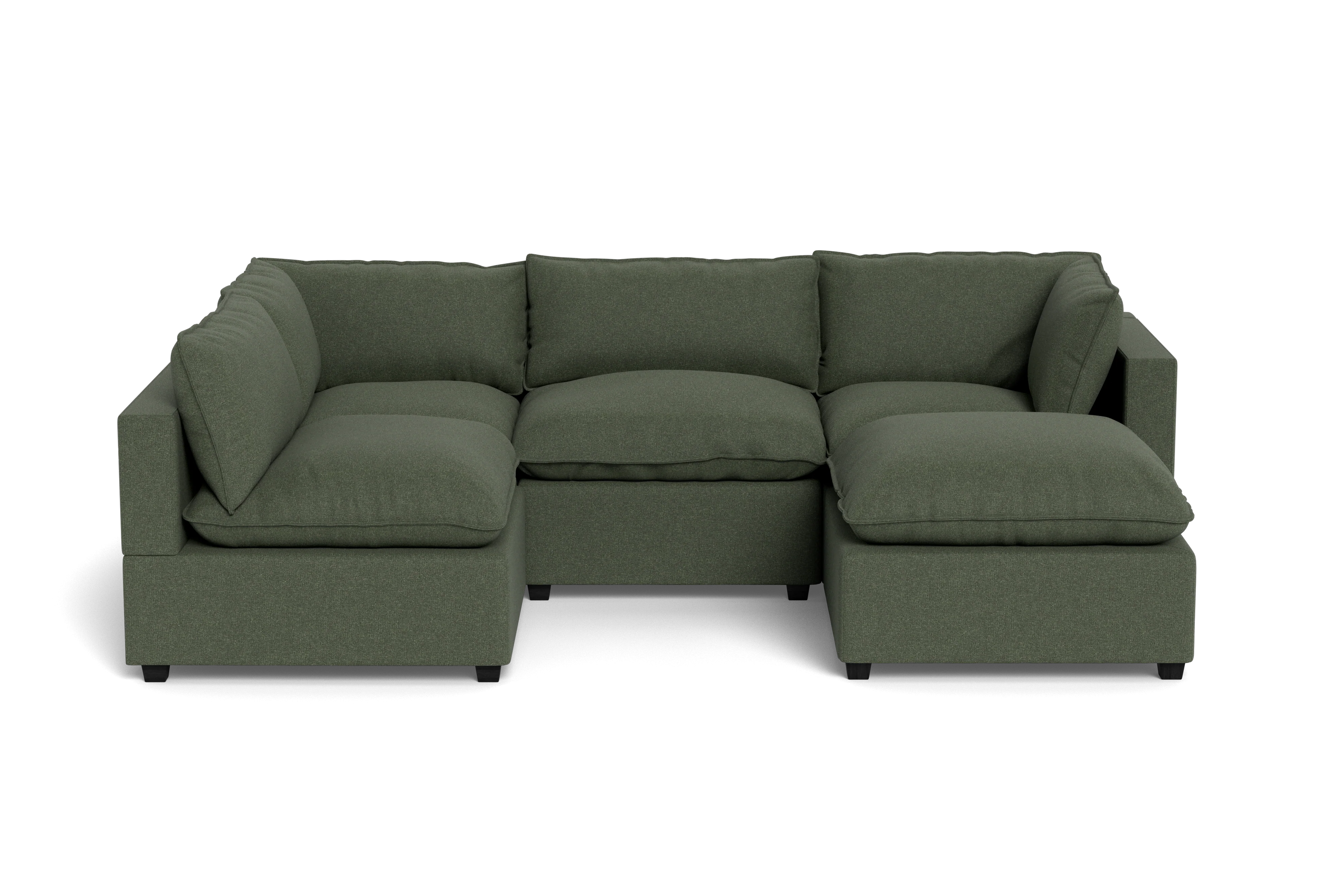 Mi Casa Furniture Pillow Cushion L-Shape + Ottoman
