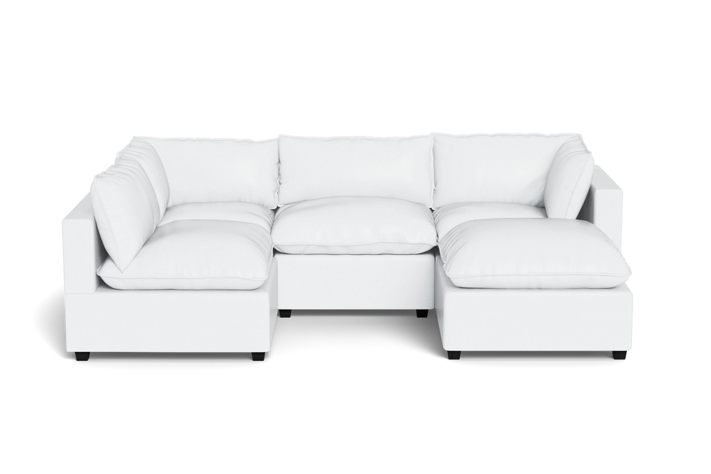 Mi Casa Furniture Pillow Cushion L-Shape + Ottoman