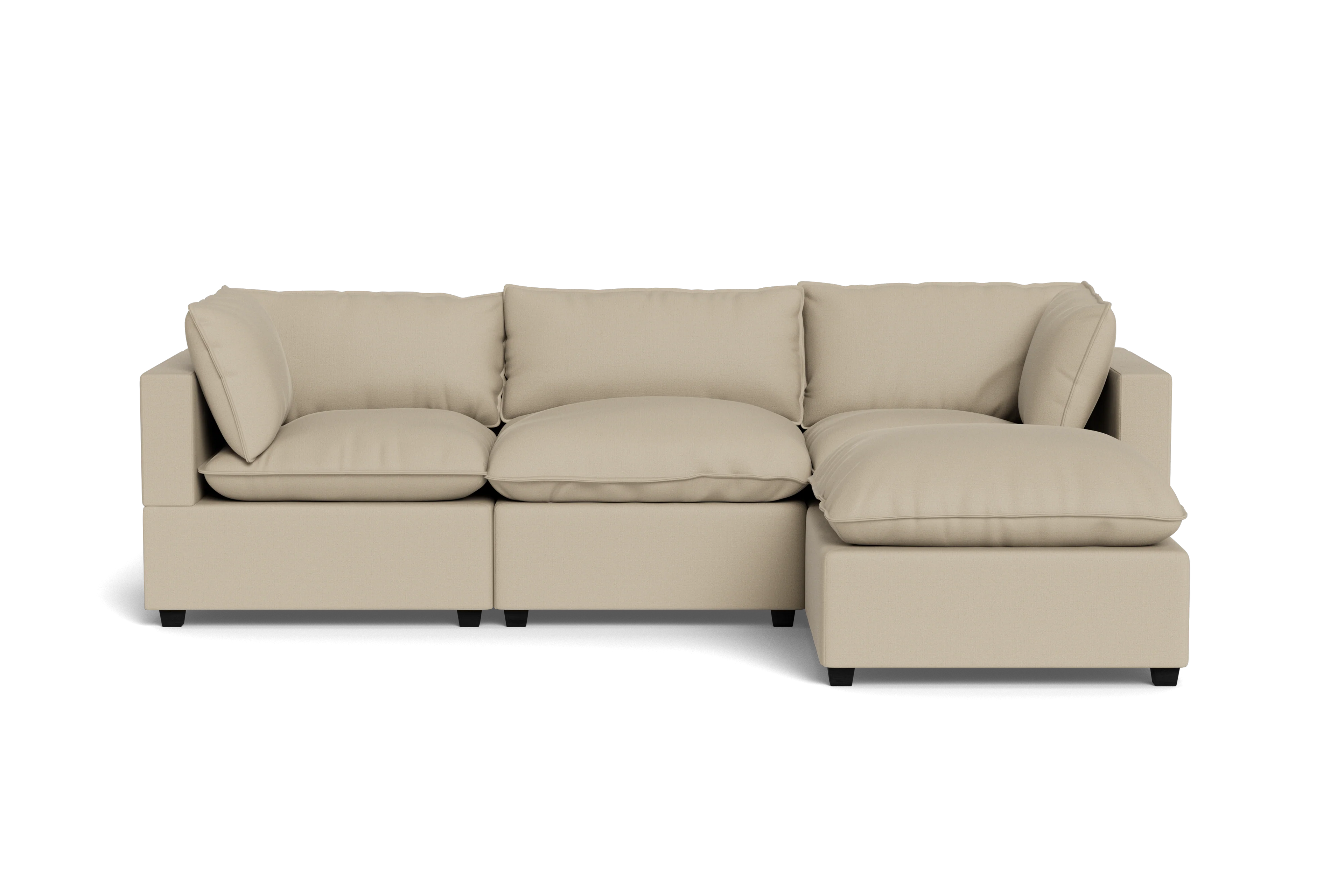 Mi Casa Furniture Pillow Cushion Sofa 122" + Ottoman
