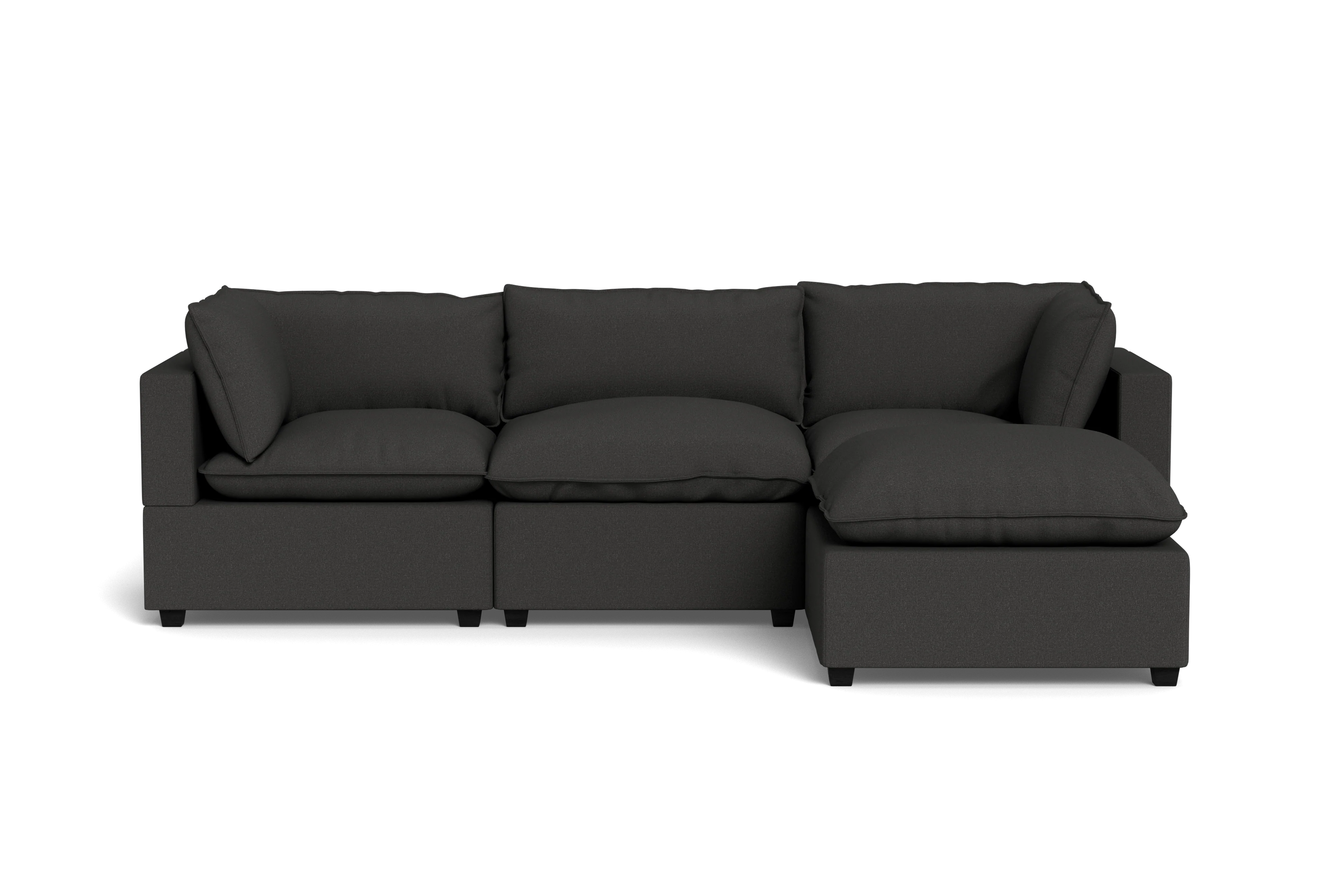 Mi Casa Furniture Pillow Cushion Sofa 122" + Ottoman