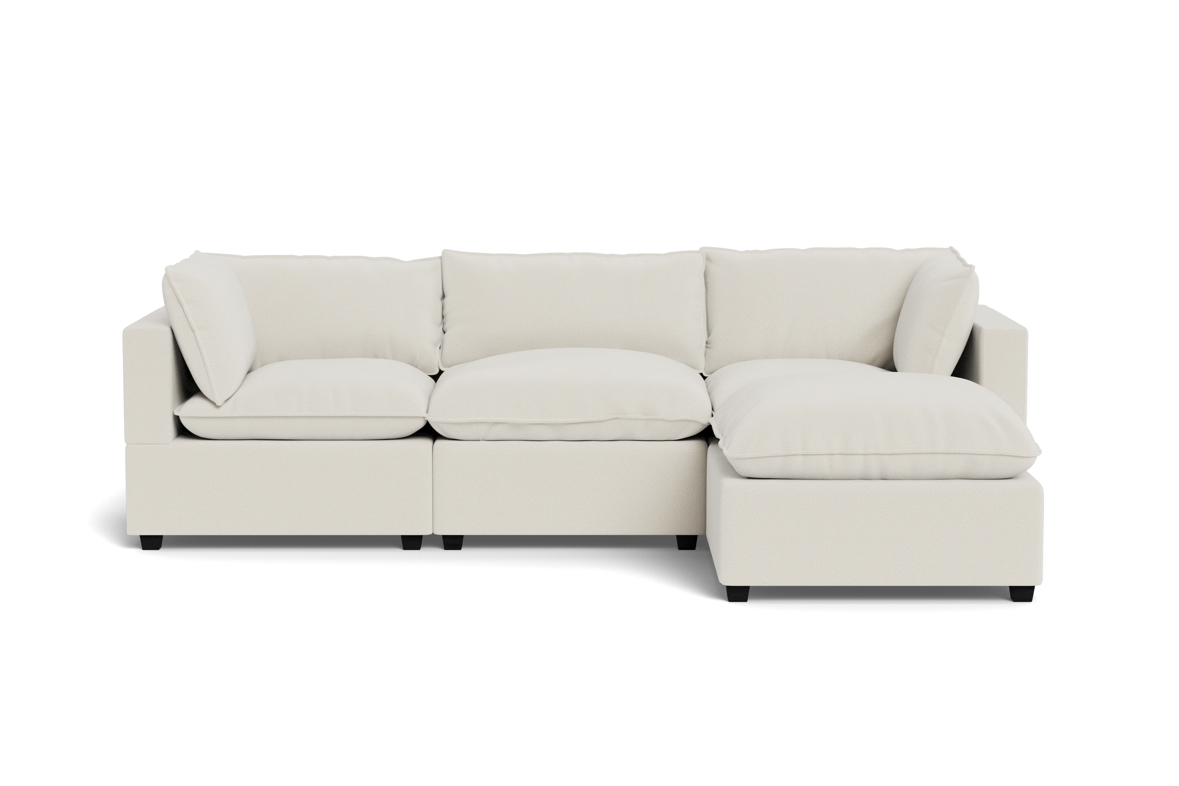 Mi Casa Furniture Pillow Cushion Sofa 122" + Ottoman