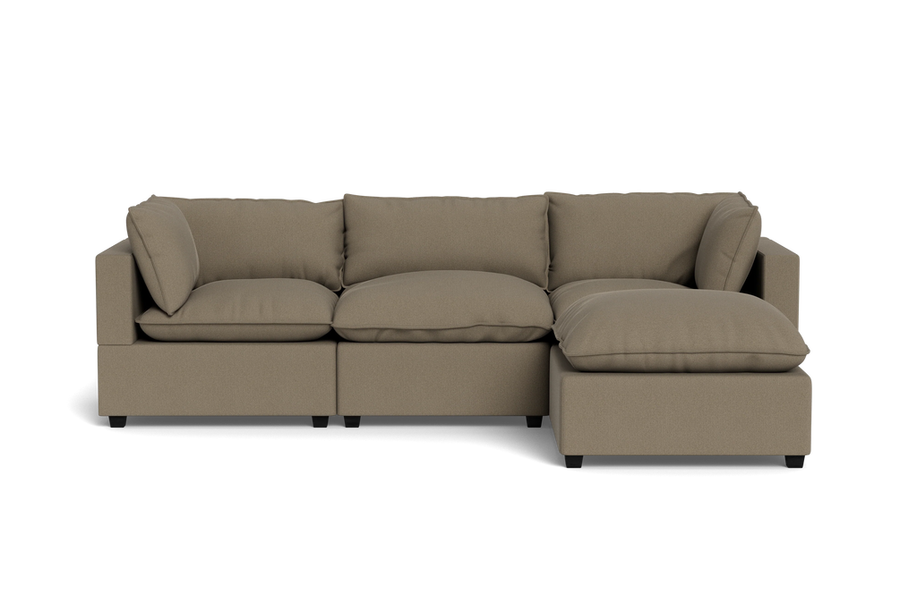 Mi Casa Furniture Pillow Cushion Sofa 122" + Ottoman
