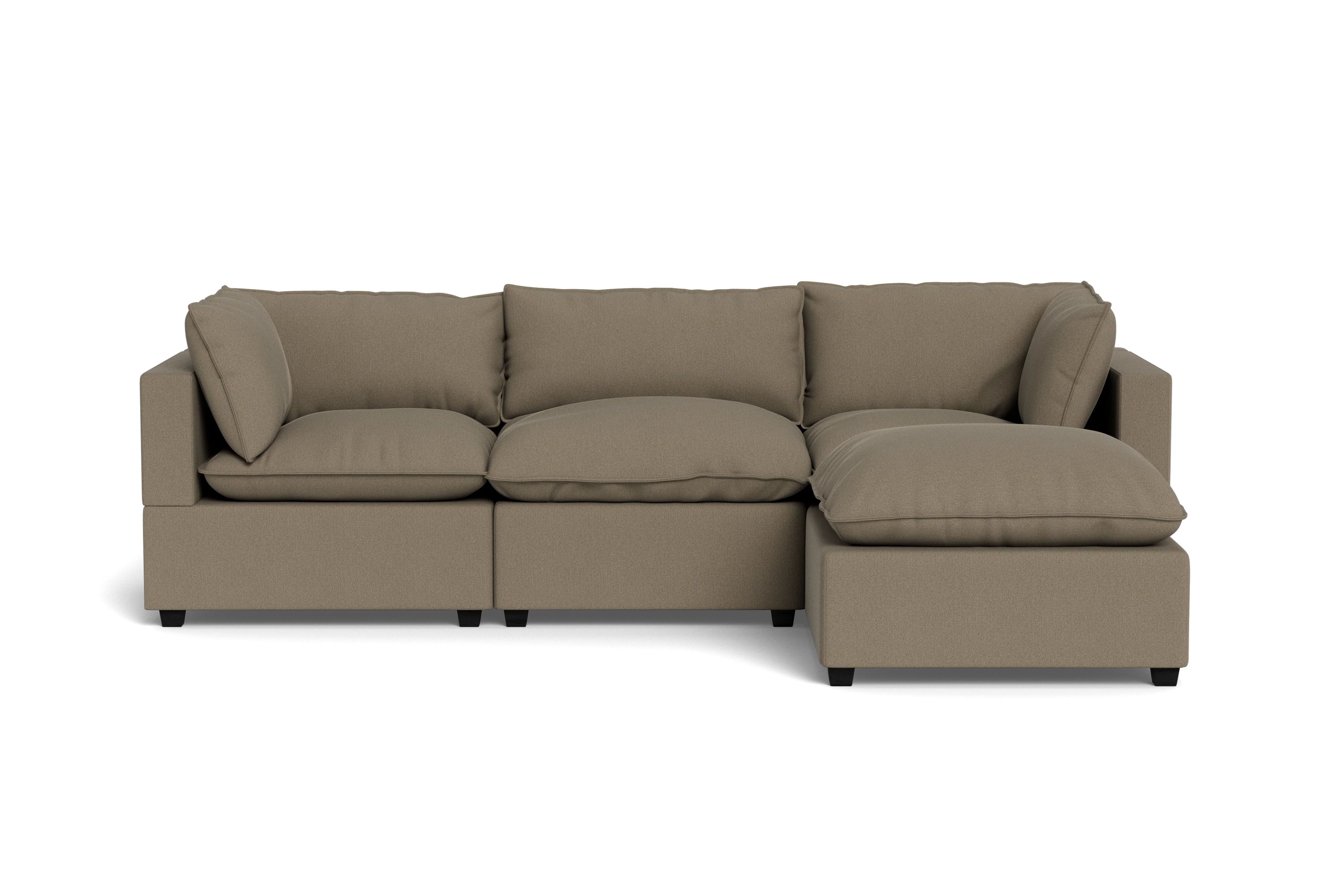 Mi Casa Furniture Pillow Cushion Sofa 122" + Ottoman