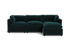 Mi Casa Furniture Pillow Cushion Sofa 122" + Ottoman