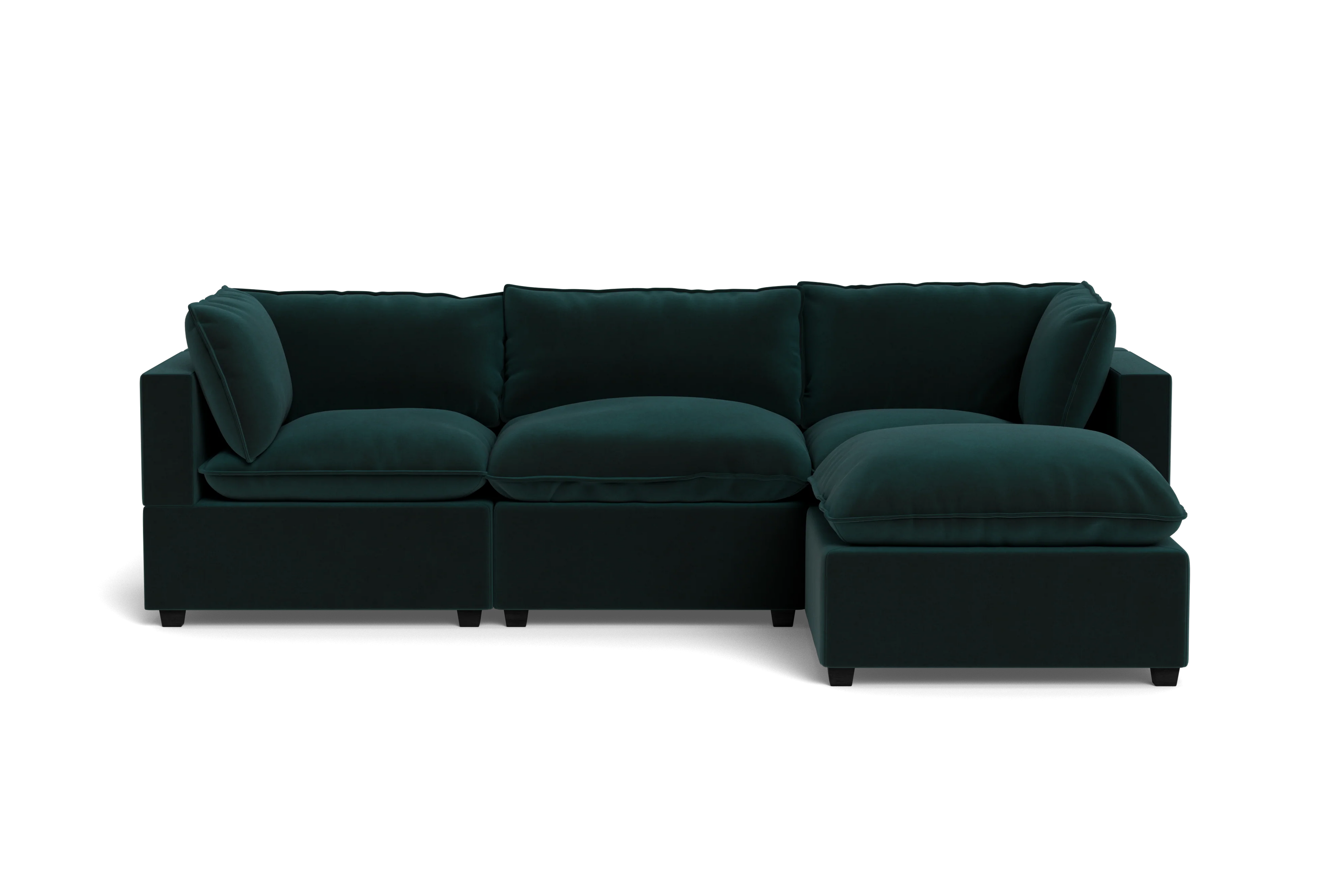 Mi Casa Furniture Pillow Cushion Sofa 122" + Ottoman