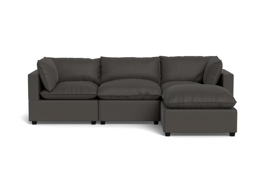 Mi Casa Furniture Pillow Cushion Sofa 122" + Ottoman