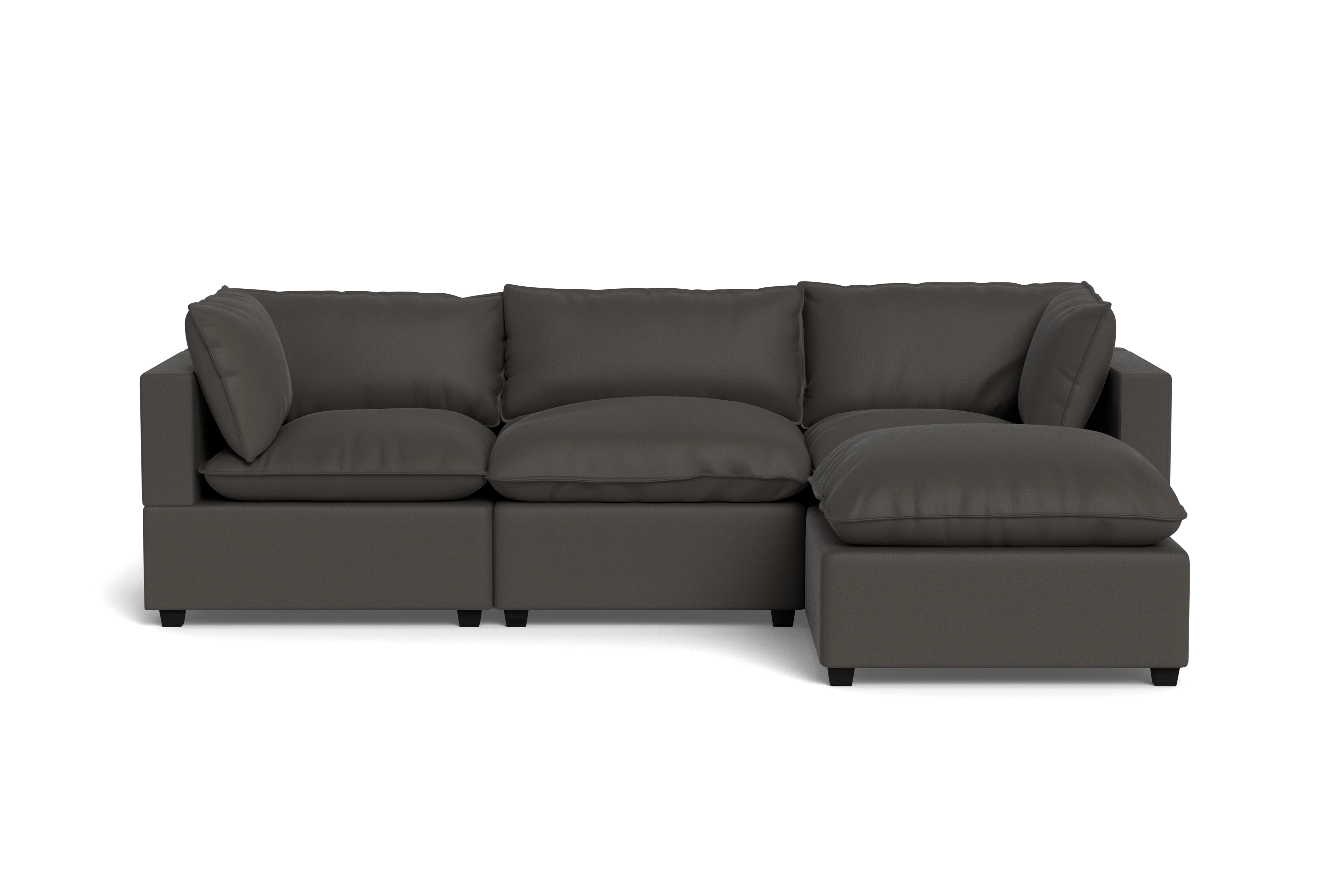 Mi Casa Furniture Pillow Cushion Sofa 122" + Ottoman