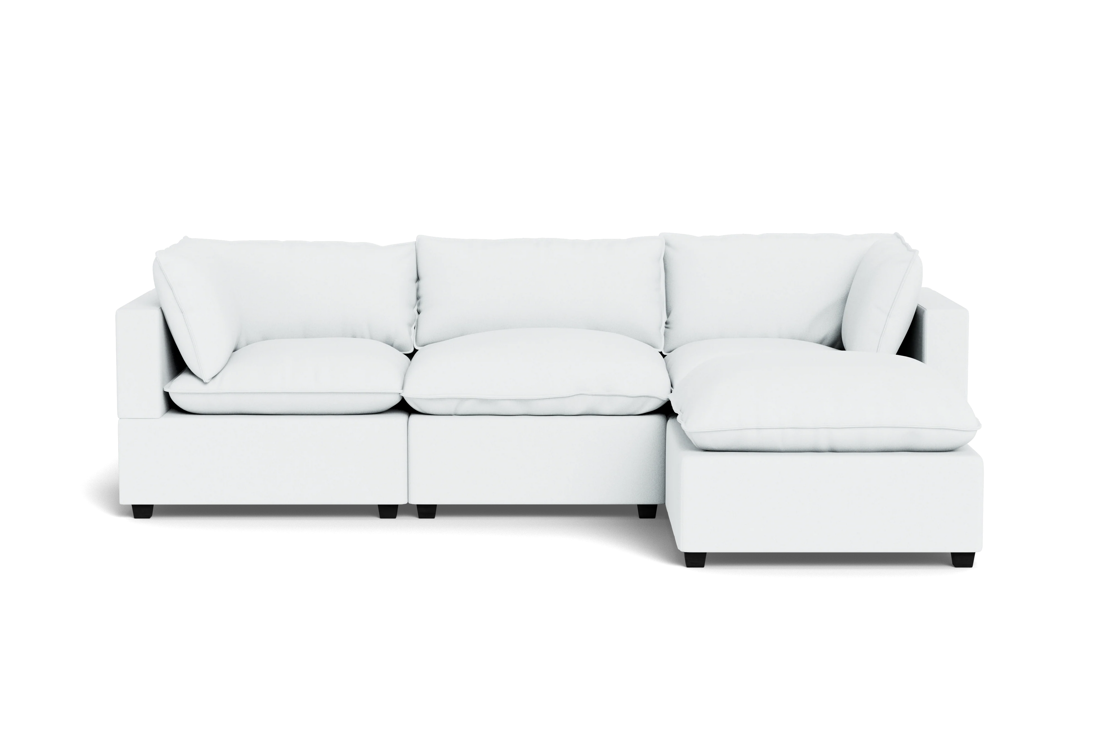 Mi Casa Furniture Pillow Cushion Sofa 122" + Ottoman