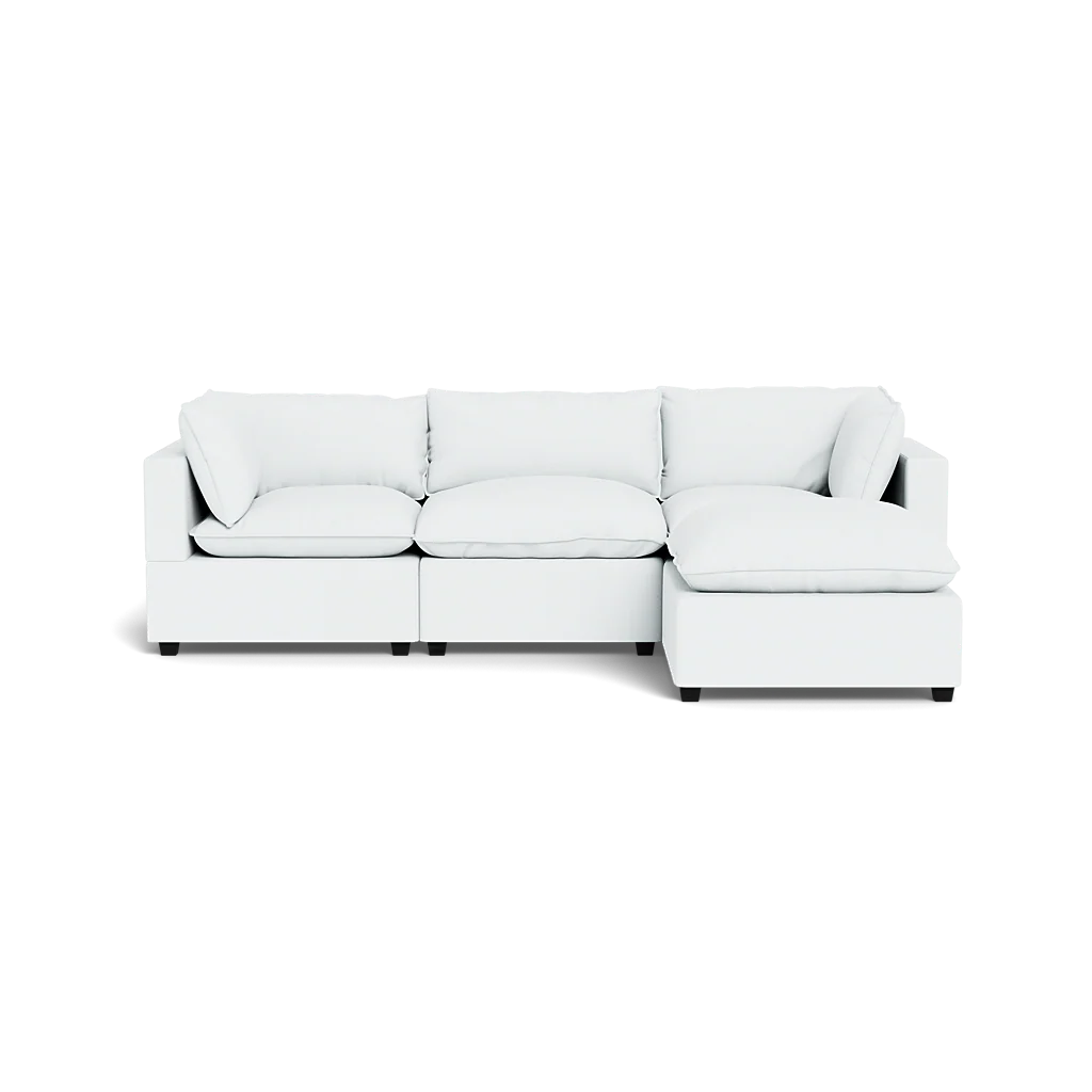 Mi Casa Furniture Pillow Cushion Sofa 122" + Ottoman