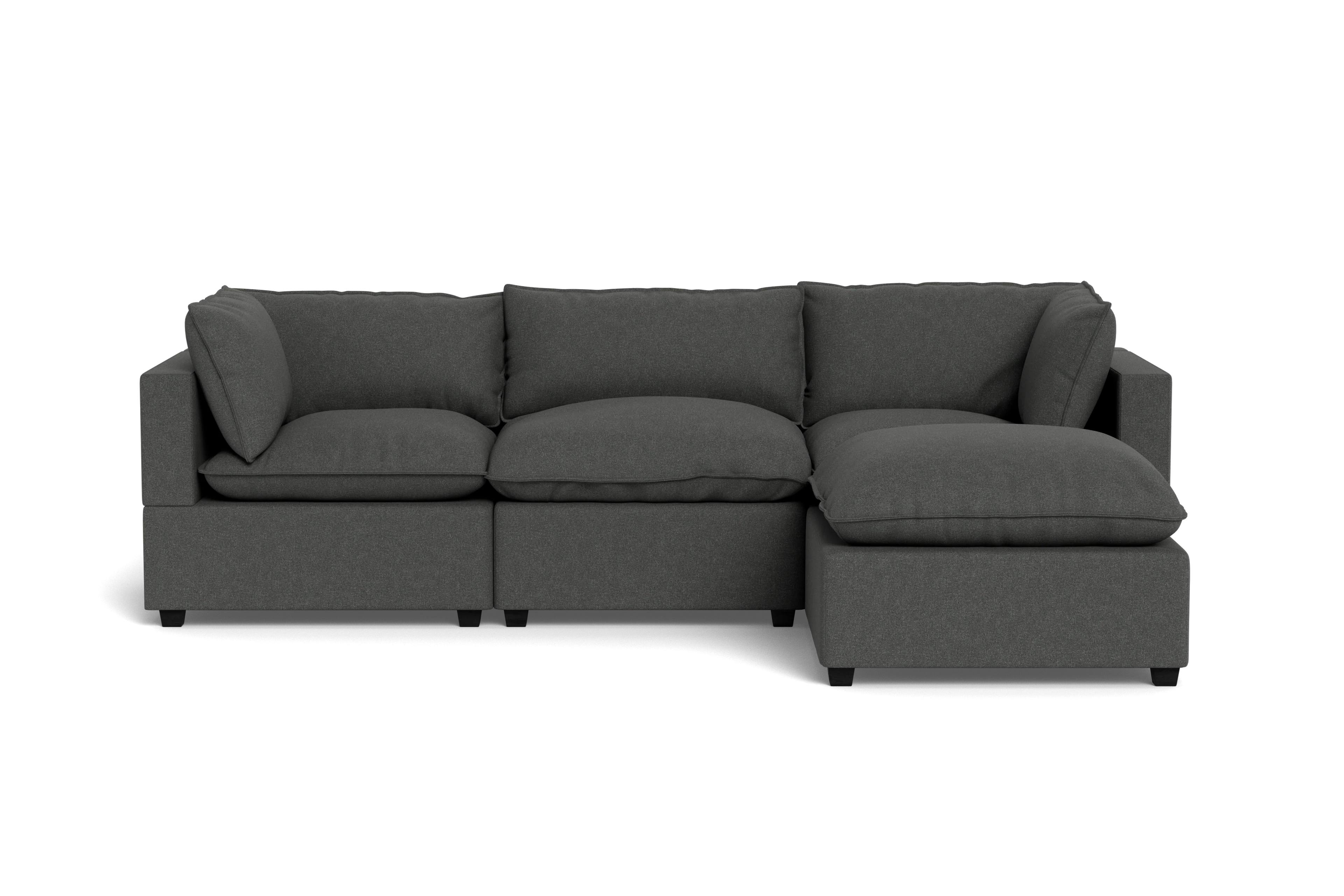 Mi Casa Furniture Pillow Cushion Sofa 122" + Ottoman