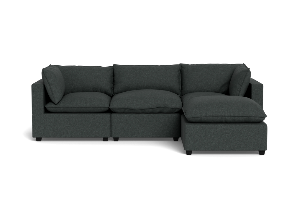 Mi Casa Furniture Pillow Cushion Sofa 122" + Ottoman