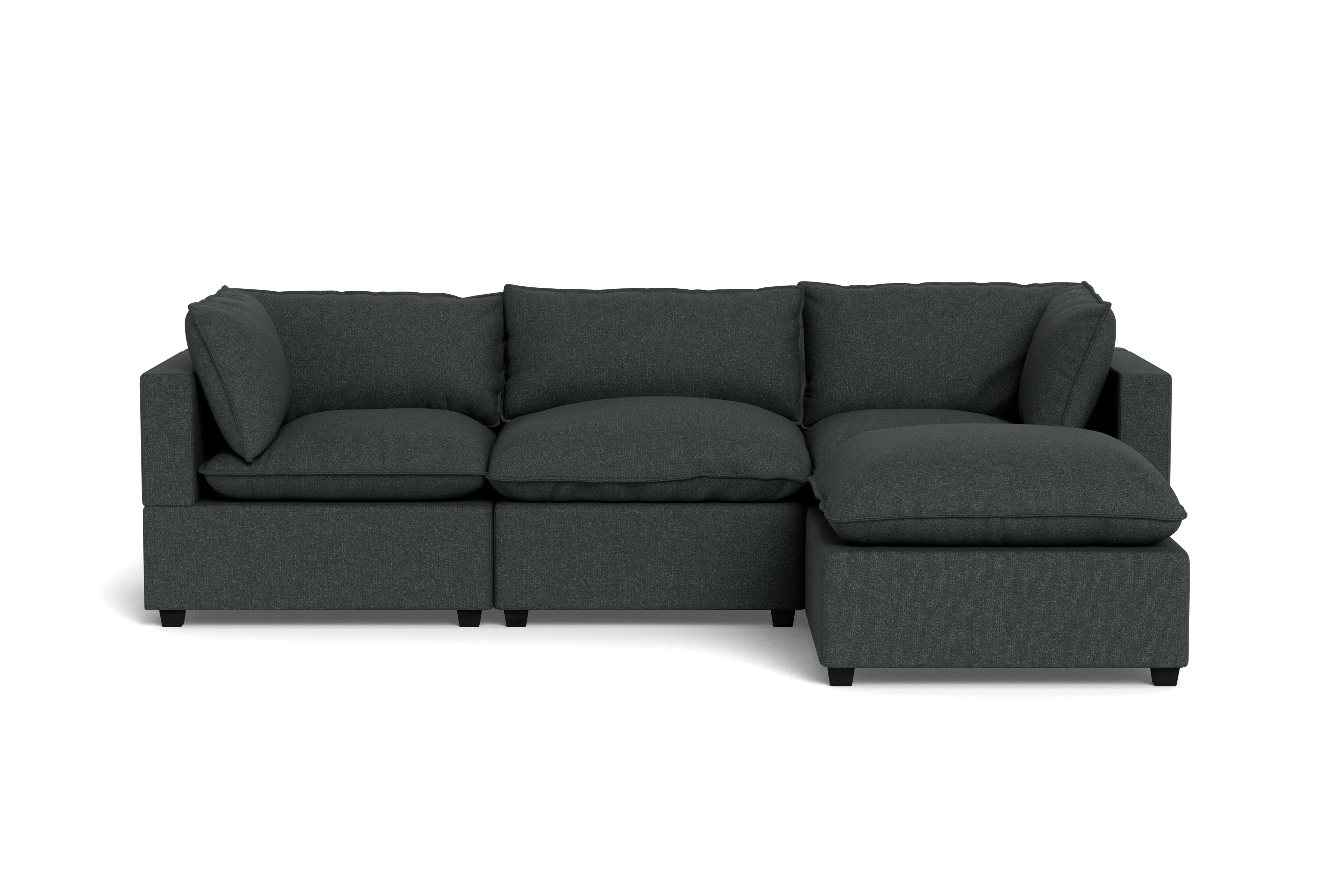 Mi Casa Furniture Pillow Cushion Sofa 122" + Ottoman