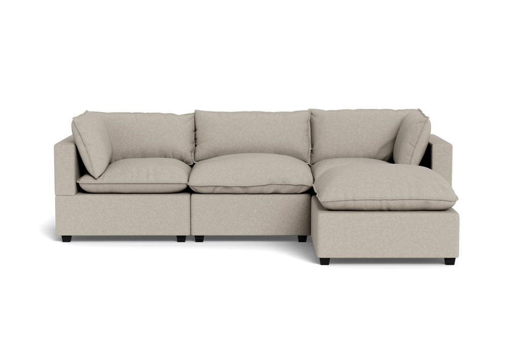 Mi Casa Furniture Pillow Cushion Sofa 122" + Ottoman