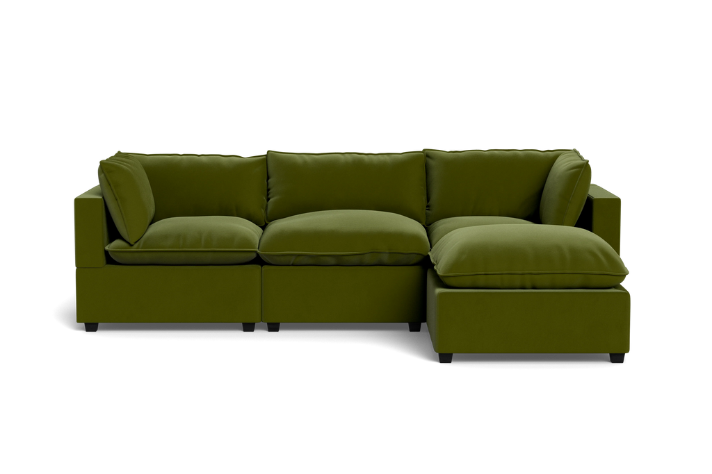 Mi Casa Furniture Pillow Cushion Sofa 122" + Ottoman
