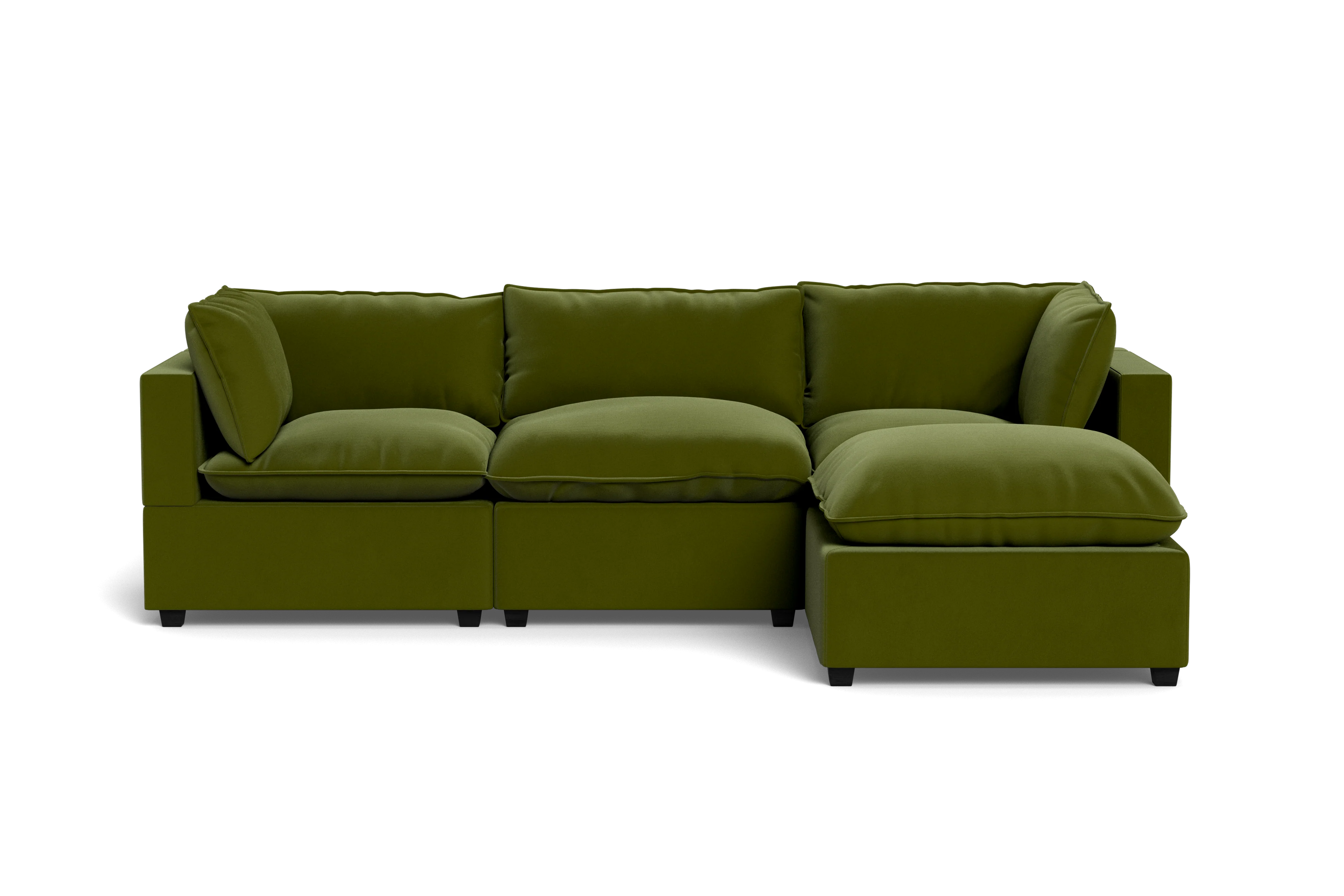 Mi Casa Furniture Pillow Cushion Sofa 122" + Ottoman