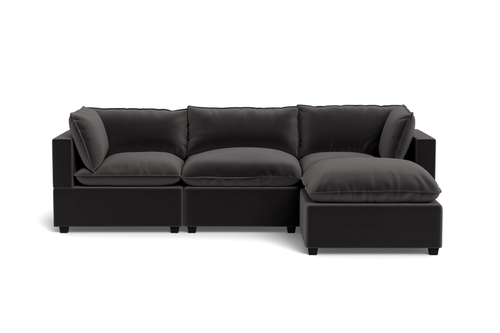 Mi Casa Furniture Pillow Cushion Sofa 122" + Ottoman