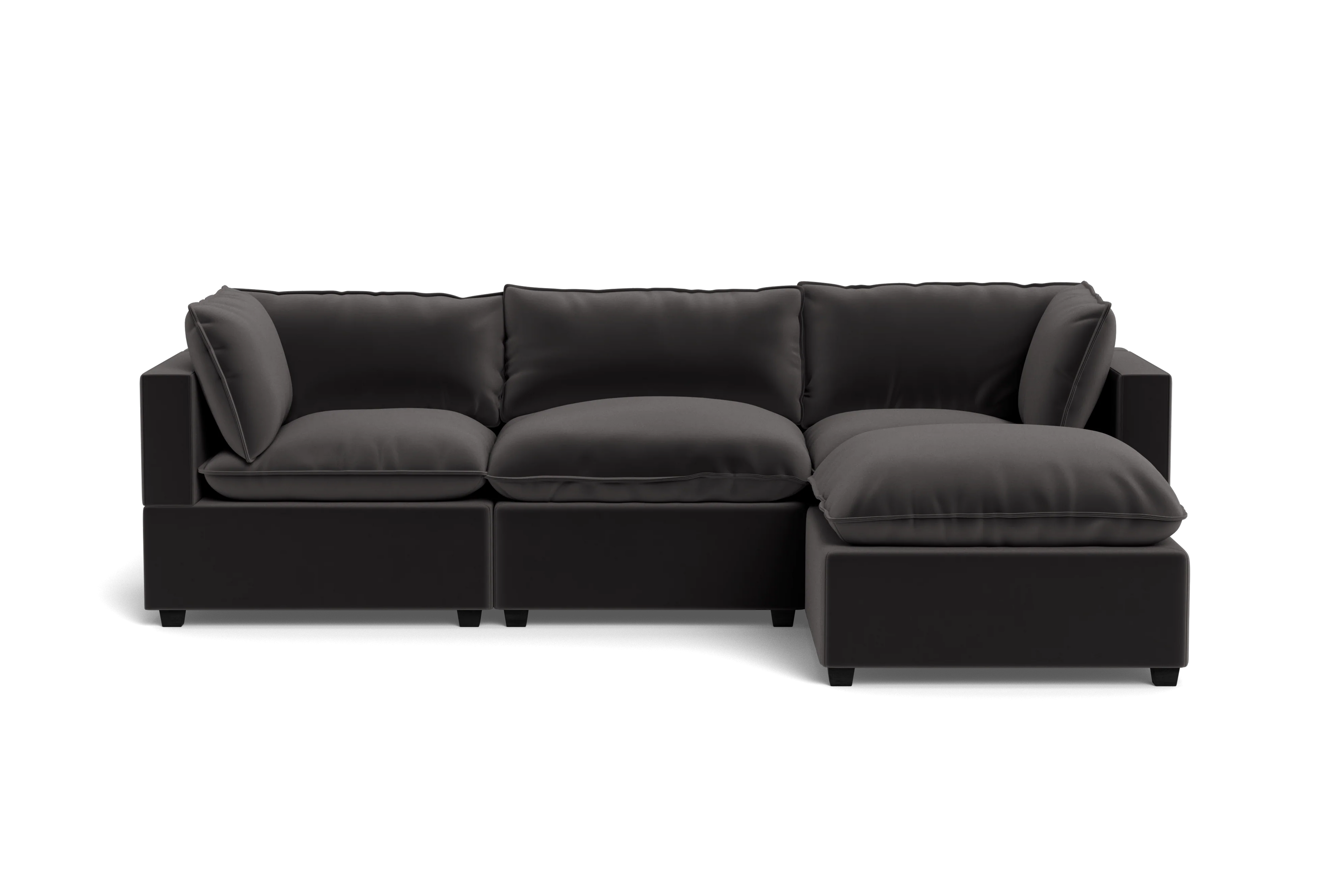 Mi Casa Furniture Pillow Cushion Sofa 122" + Ottoman