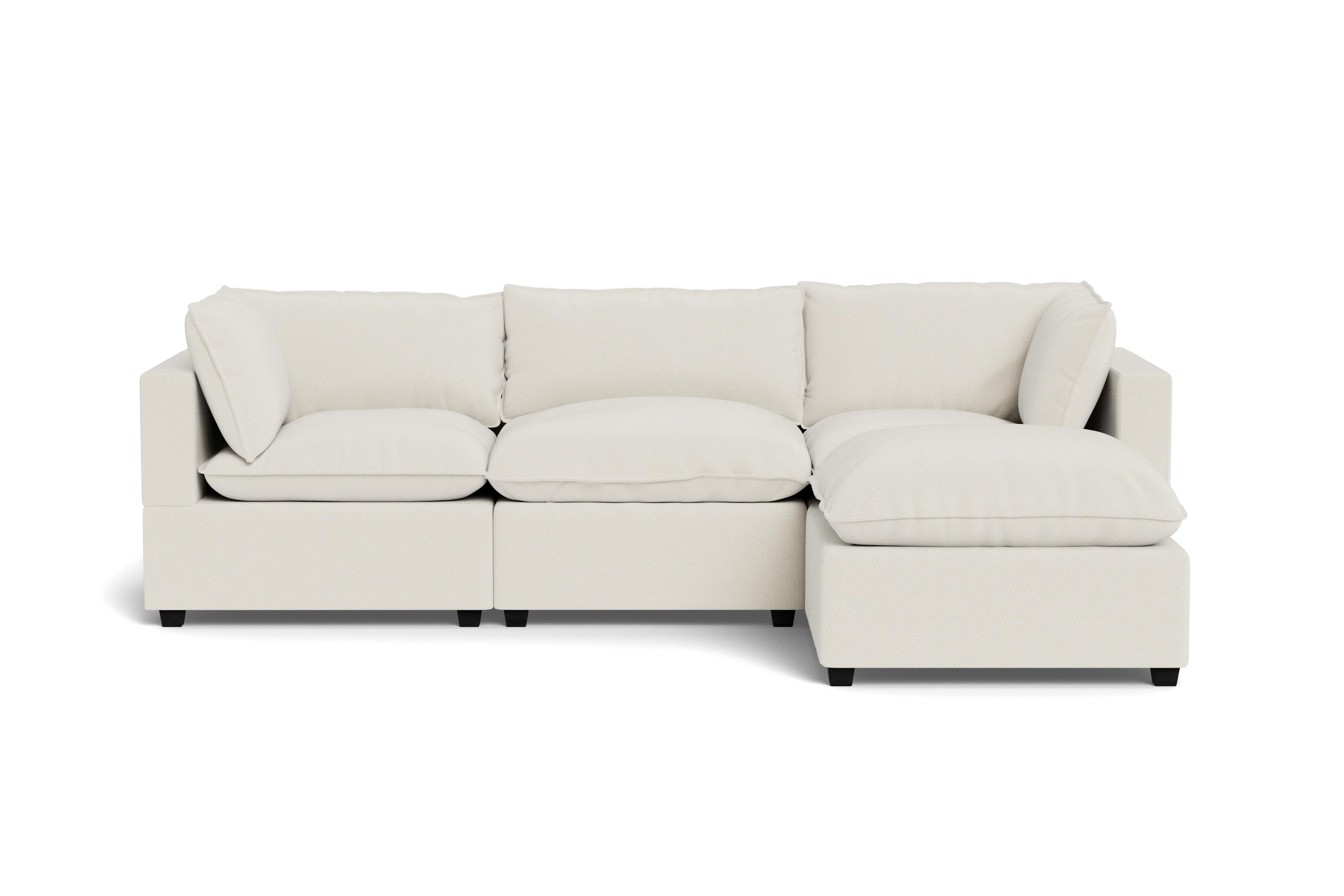 Mi Casa Furniture Pillow Cushion Sofa 122" + Ottoman