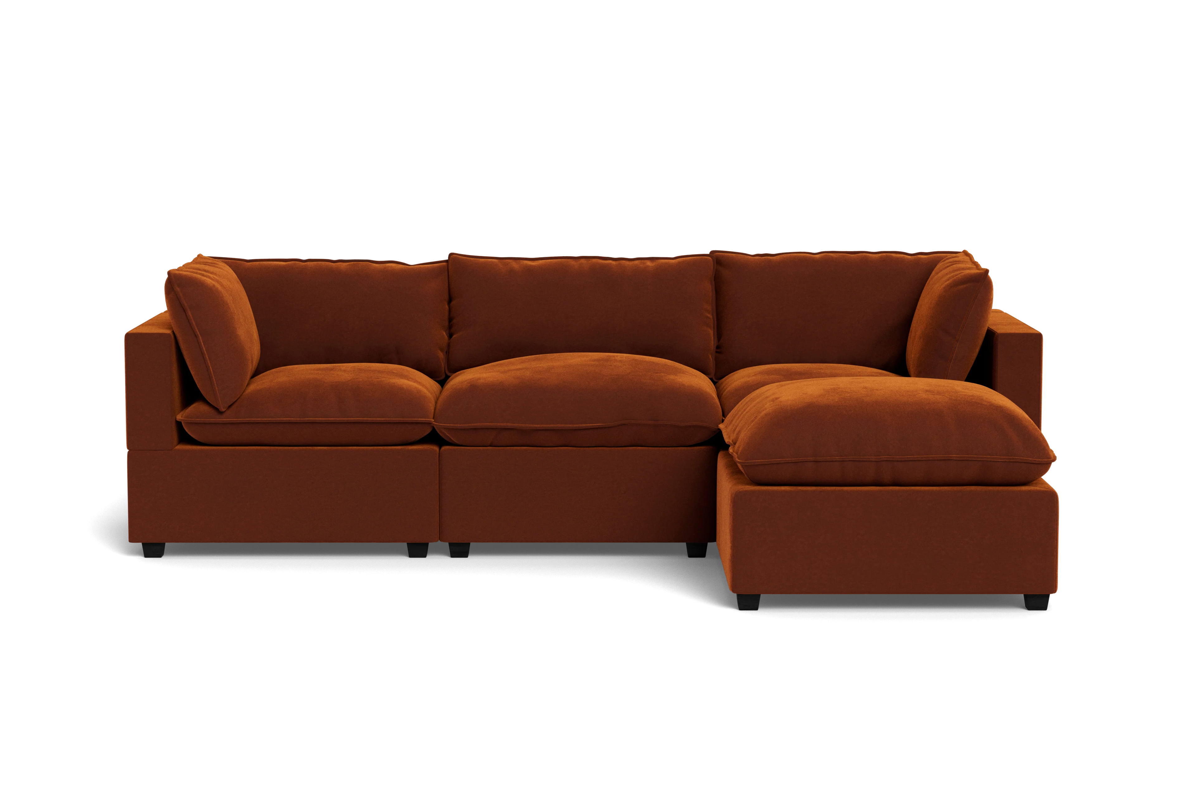 Mi Casa Furniture Pillow Cushion Sofa 122" + Ottoman