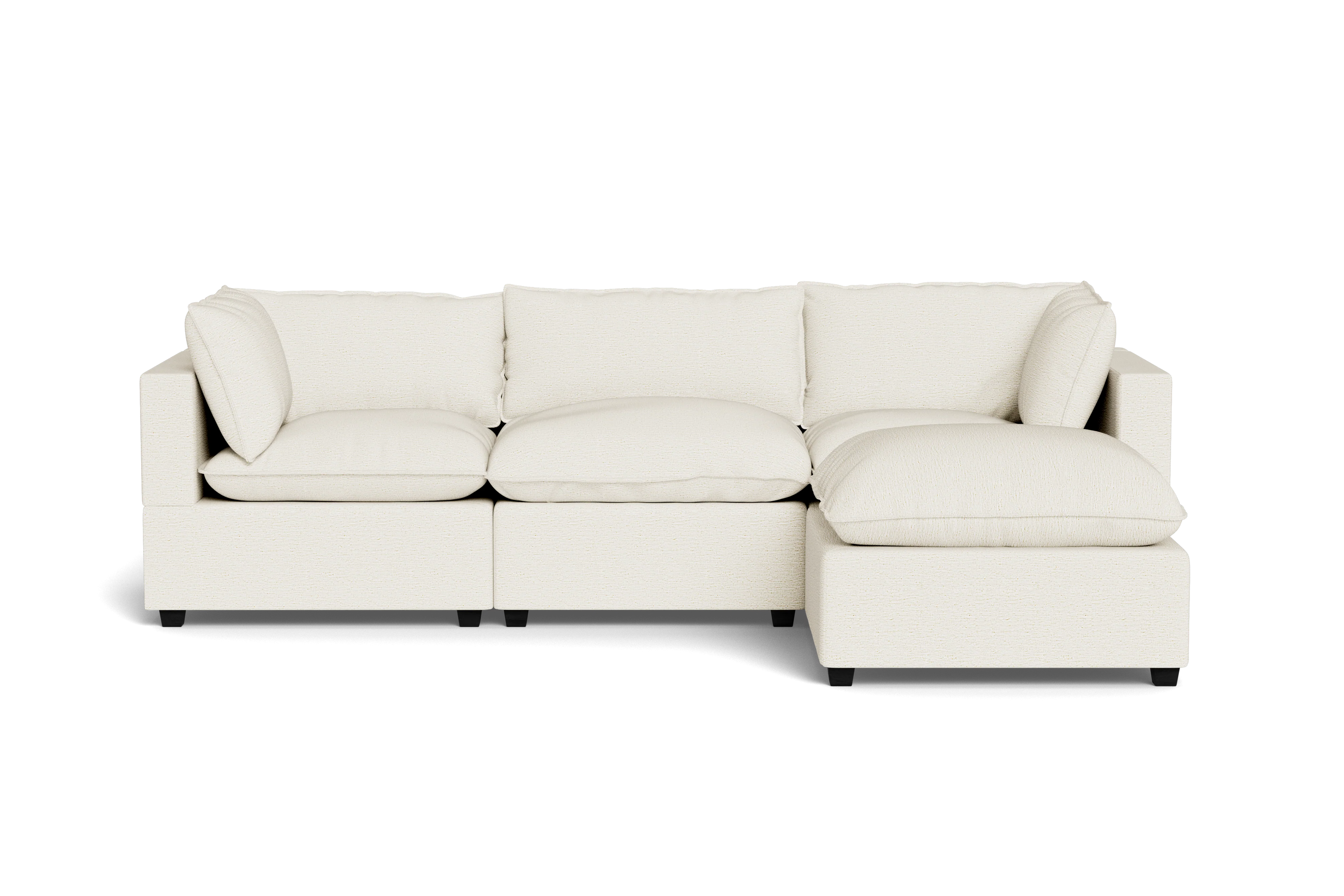 Mi Casa Furniture Pillow Cushion Sofa 122" + Ottoman