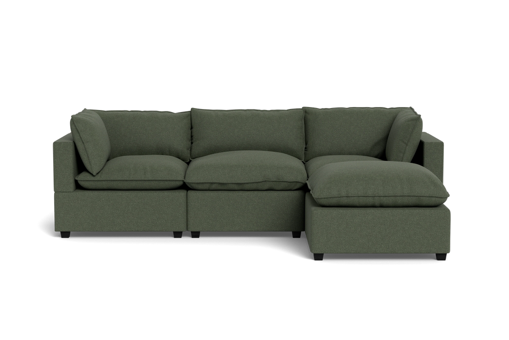 Mi Casa Furniture Pillow Cushion Sofa 122" + Ottoman