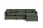 Mi Casa Furniture Pillow Cushion Sofa 122" + Ottoman