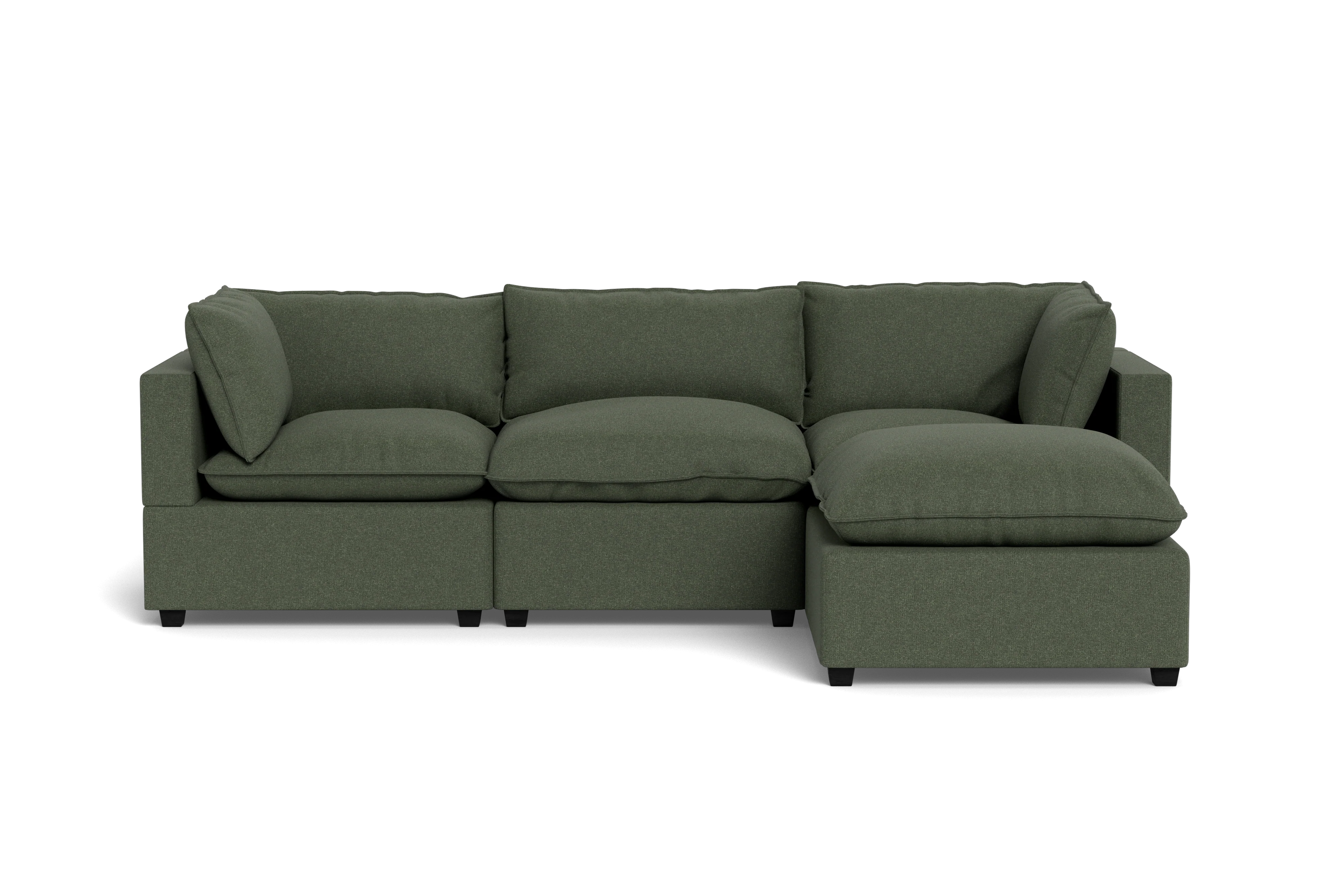 Mi Casa Furniture Pillow Cushion Sofa 122" + Ottoman