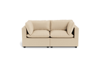 Kova Pillow Cushion Sofa 86" - front view in living room
