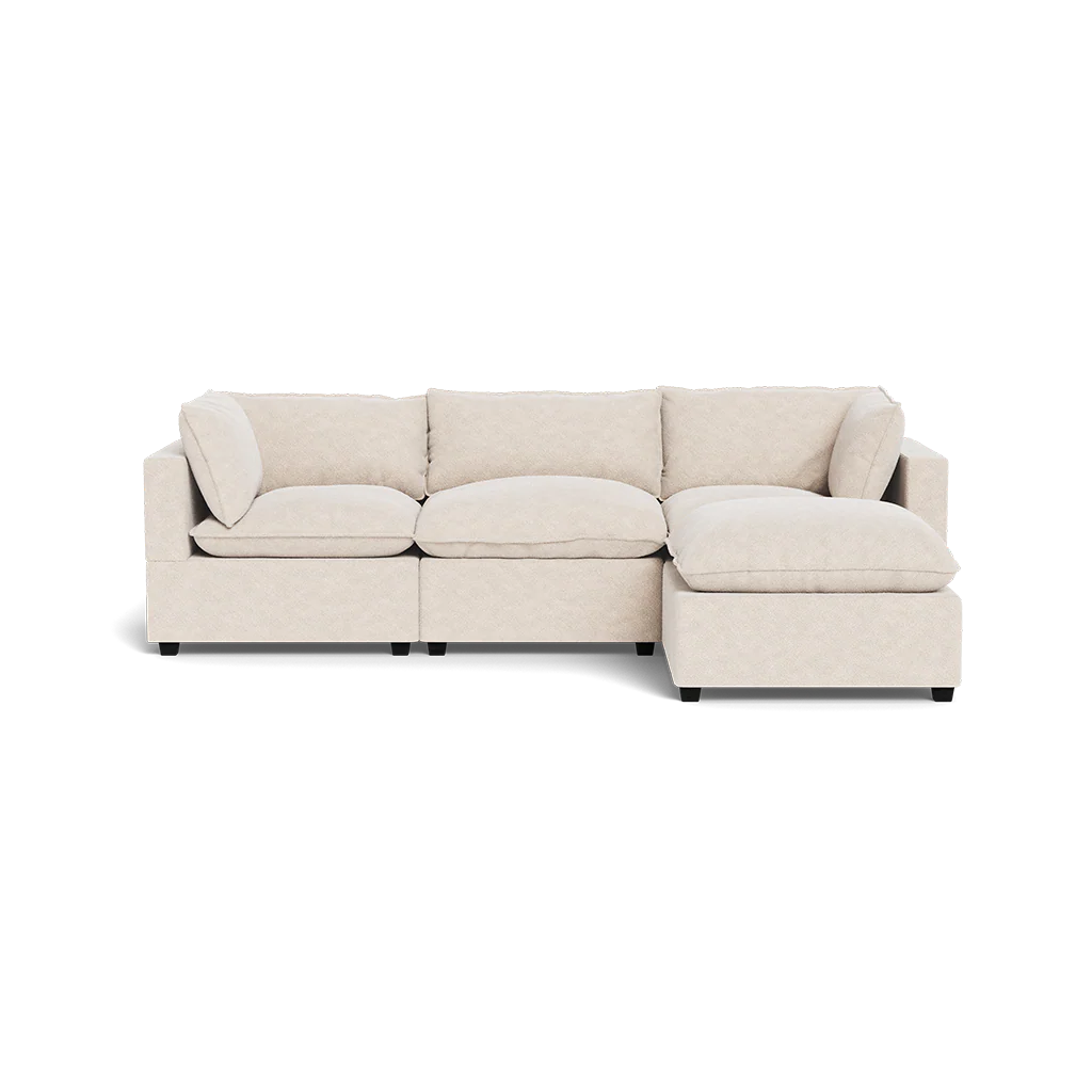 Mi Casa Furniture Pillow Cushion Sofa 122" + Ottoman