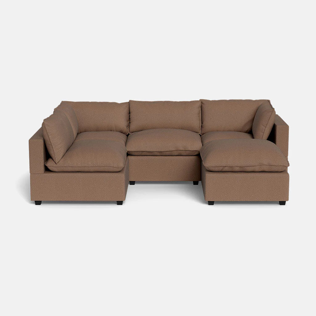 Mi Casa Furniture Pillow Cushion L-Shape + Ottoman