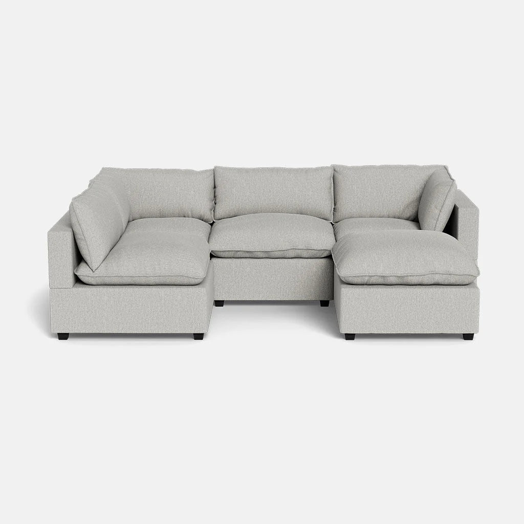 Mi Casa Furniture Pillow Cushion L-Shape + Ottoman