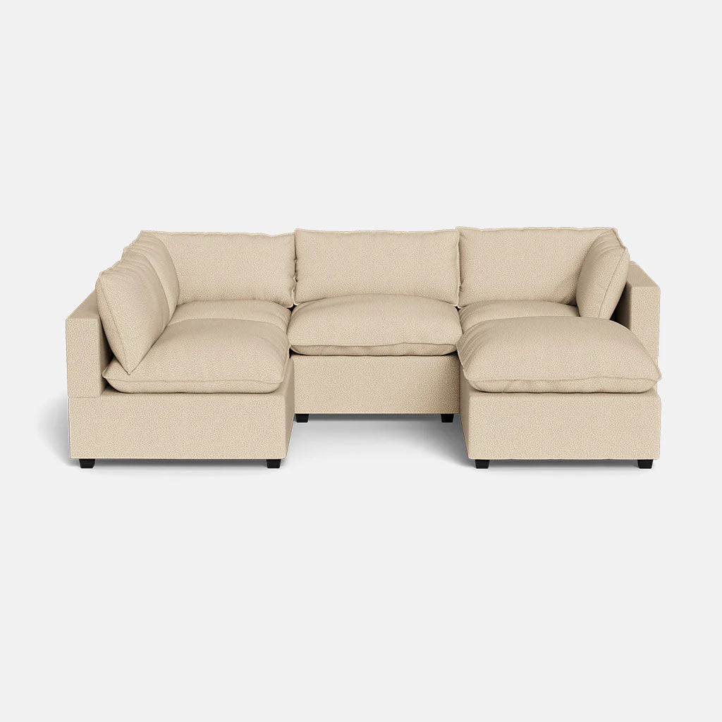 Mi Casa Furniture Pillow Cushion L-Shape + Ottoman