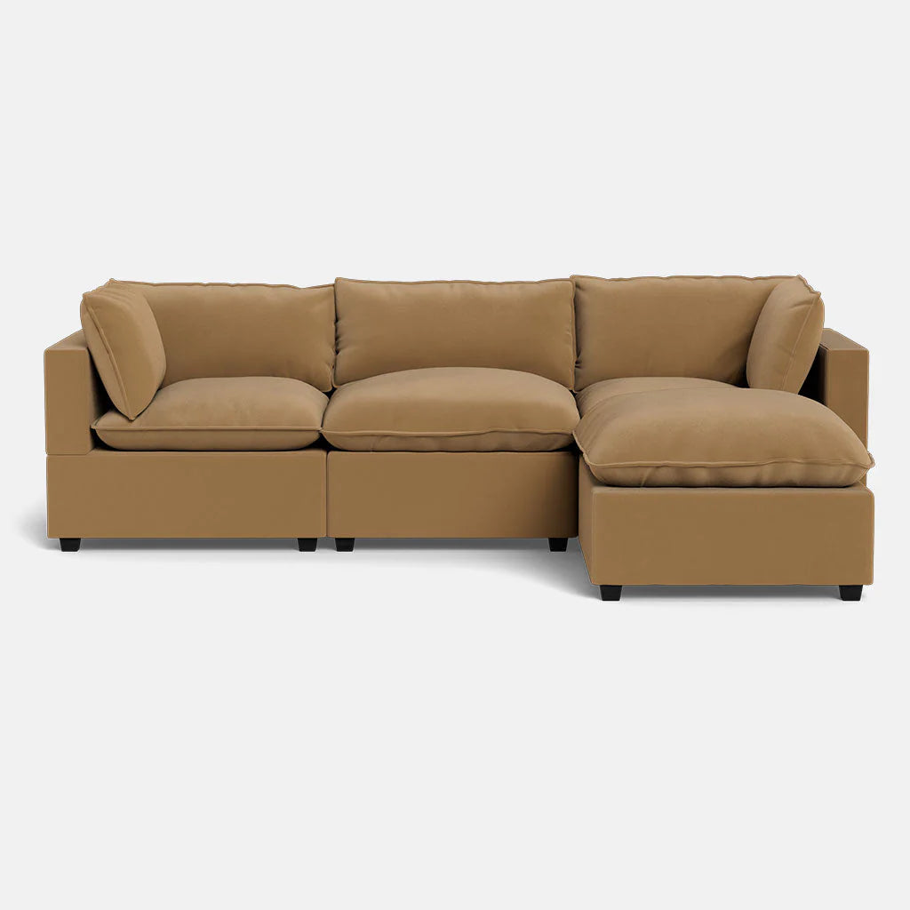 Mi Casa Furniture Pillow Cushion Sofa 122" + Ottoman